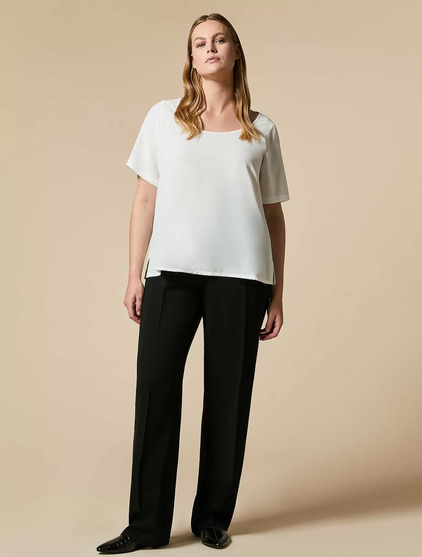 Hot Pantalon Cigarette En Triacetate Femmes Pantalon