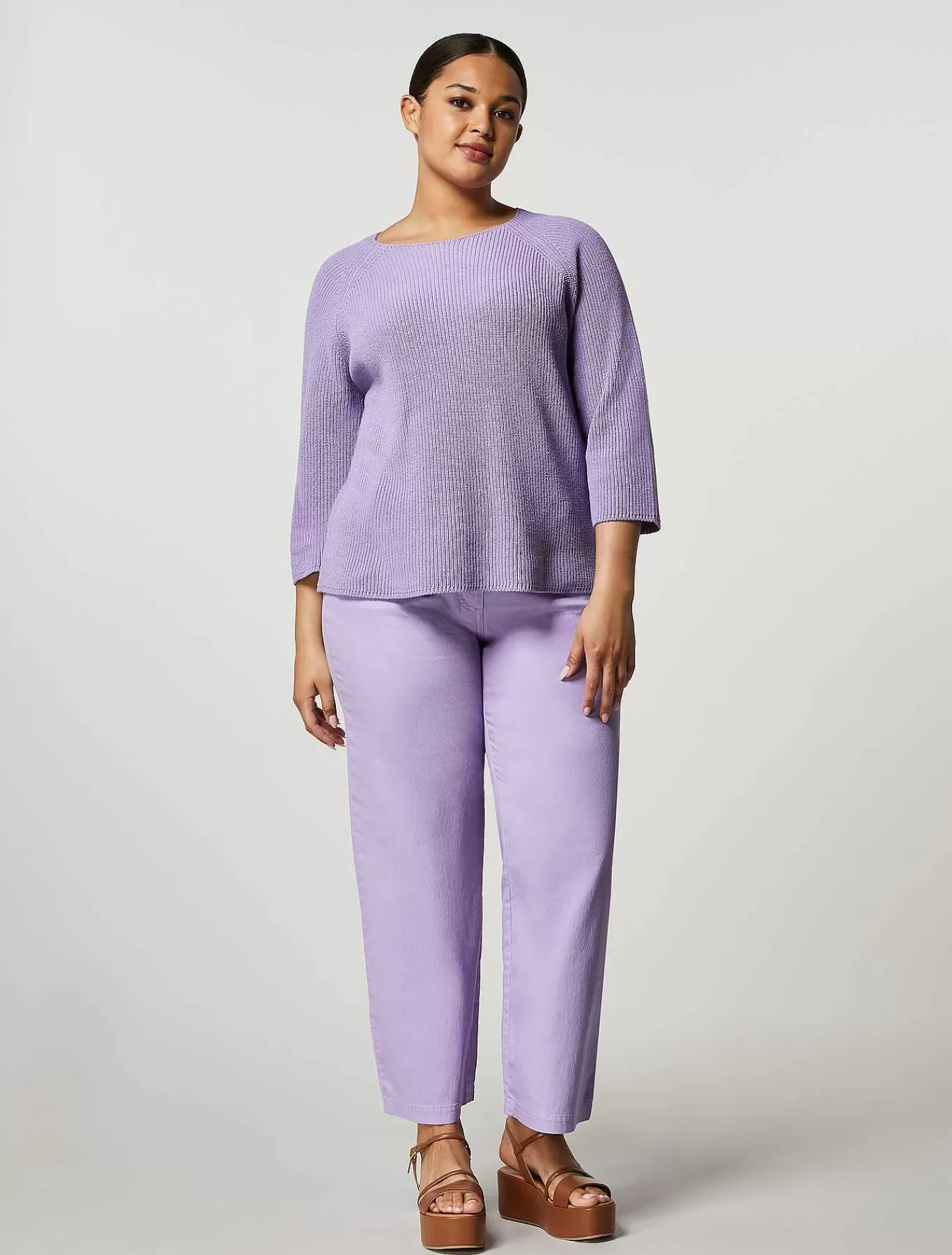 Cheap Pantalon Court En Coutil De Coton Femmes Pantalon