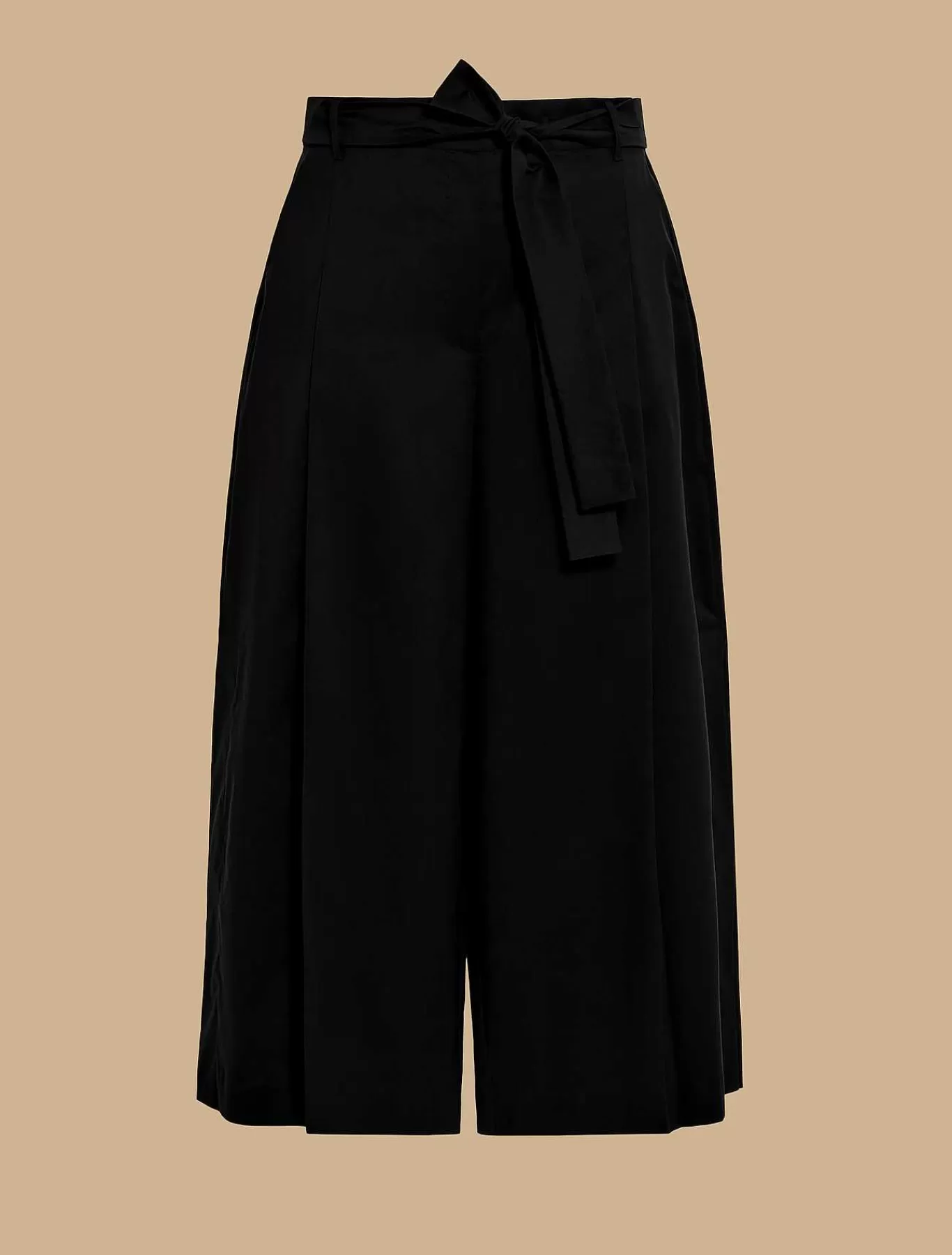 Discount Pantalon Court En Popeline Femmes Pantalon