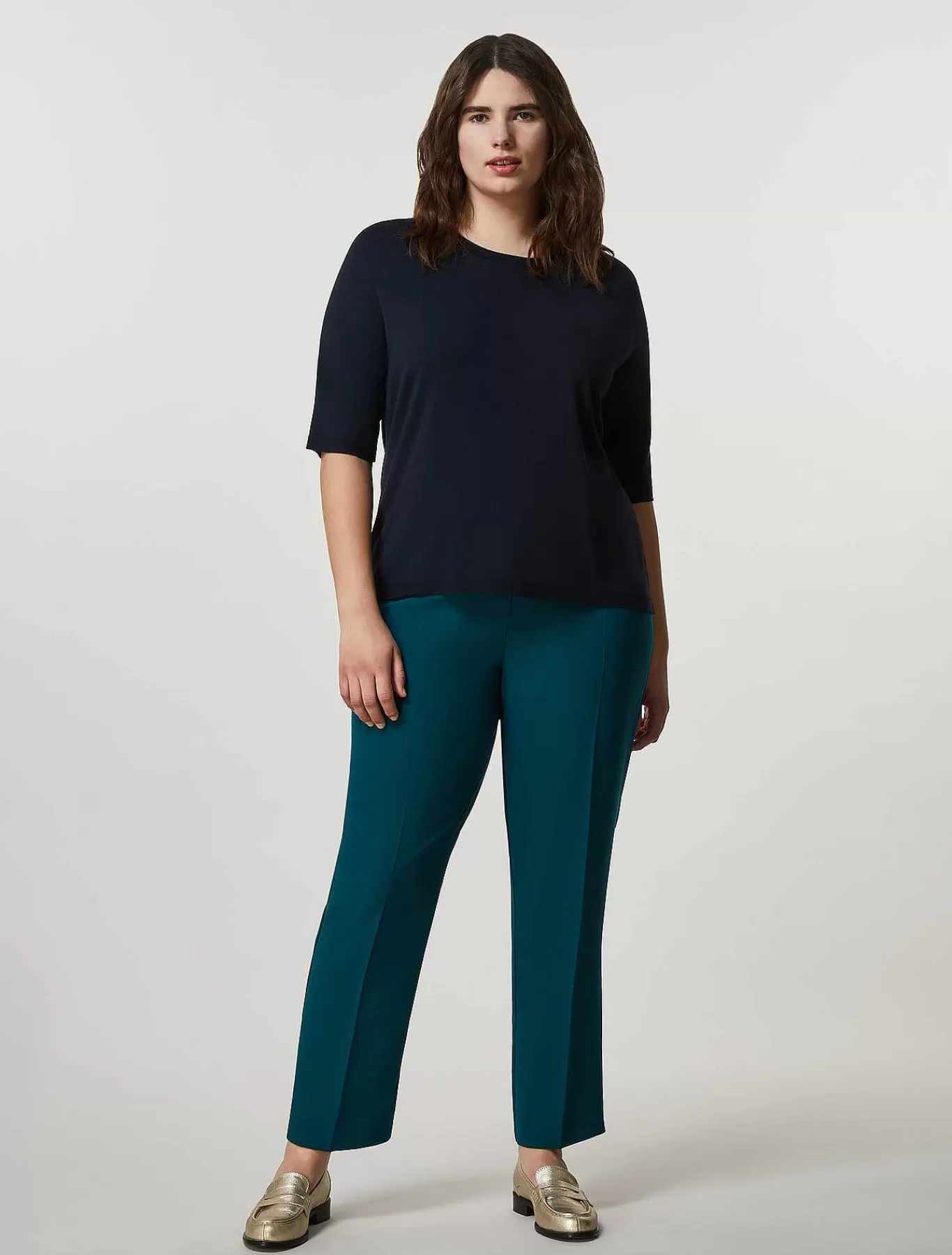 Shop Pantalon Crepe Envers Satin Femmes Pantalon