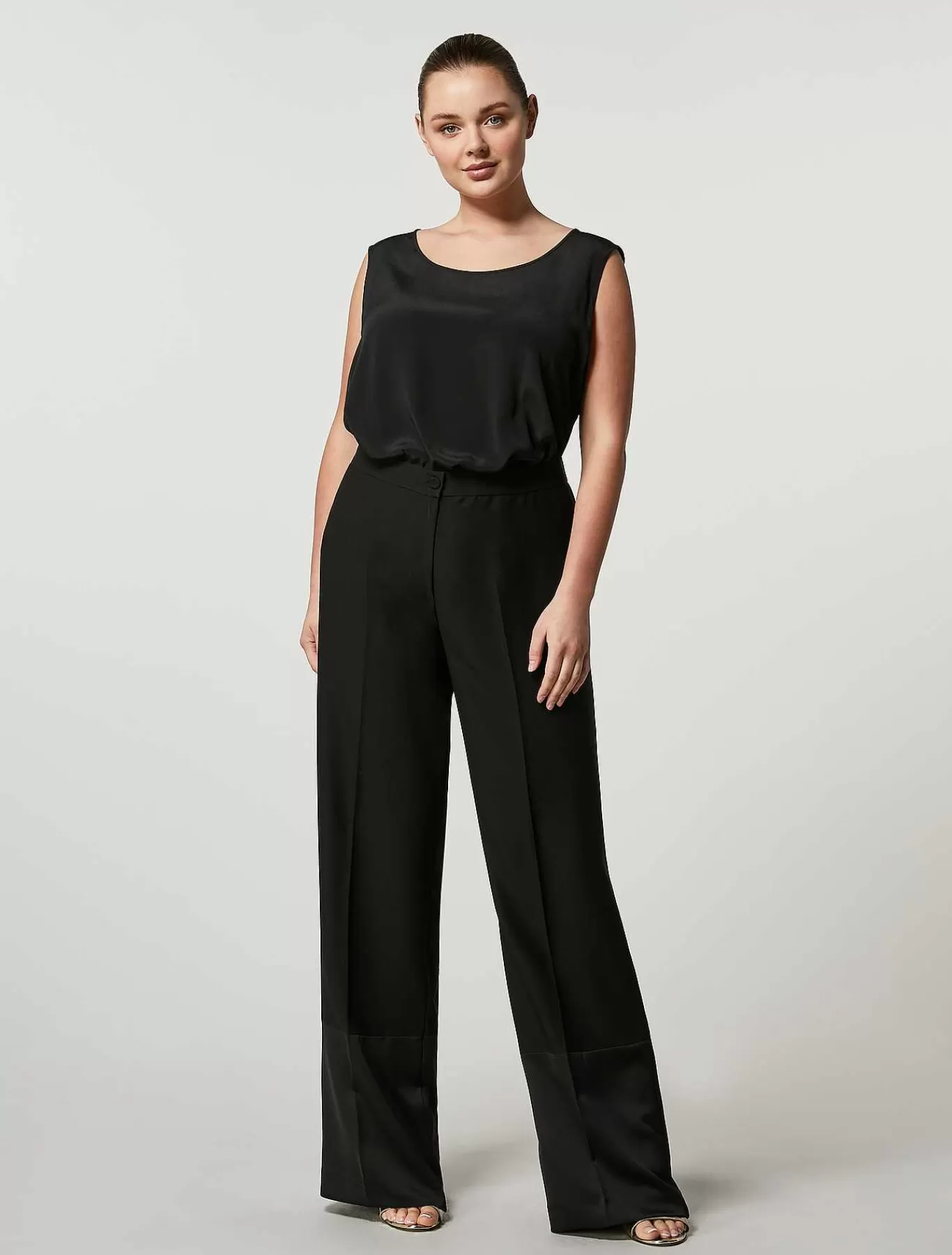 Flash Sale Pantalon Crepe Envers Satin Femmes Pantalon