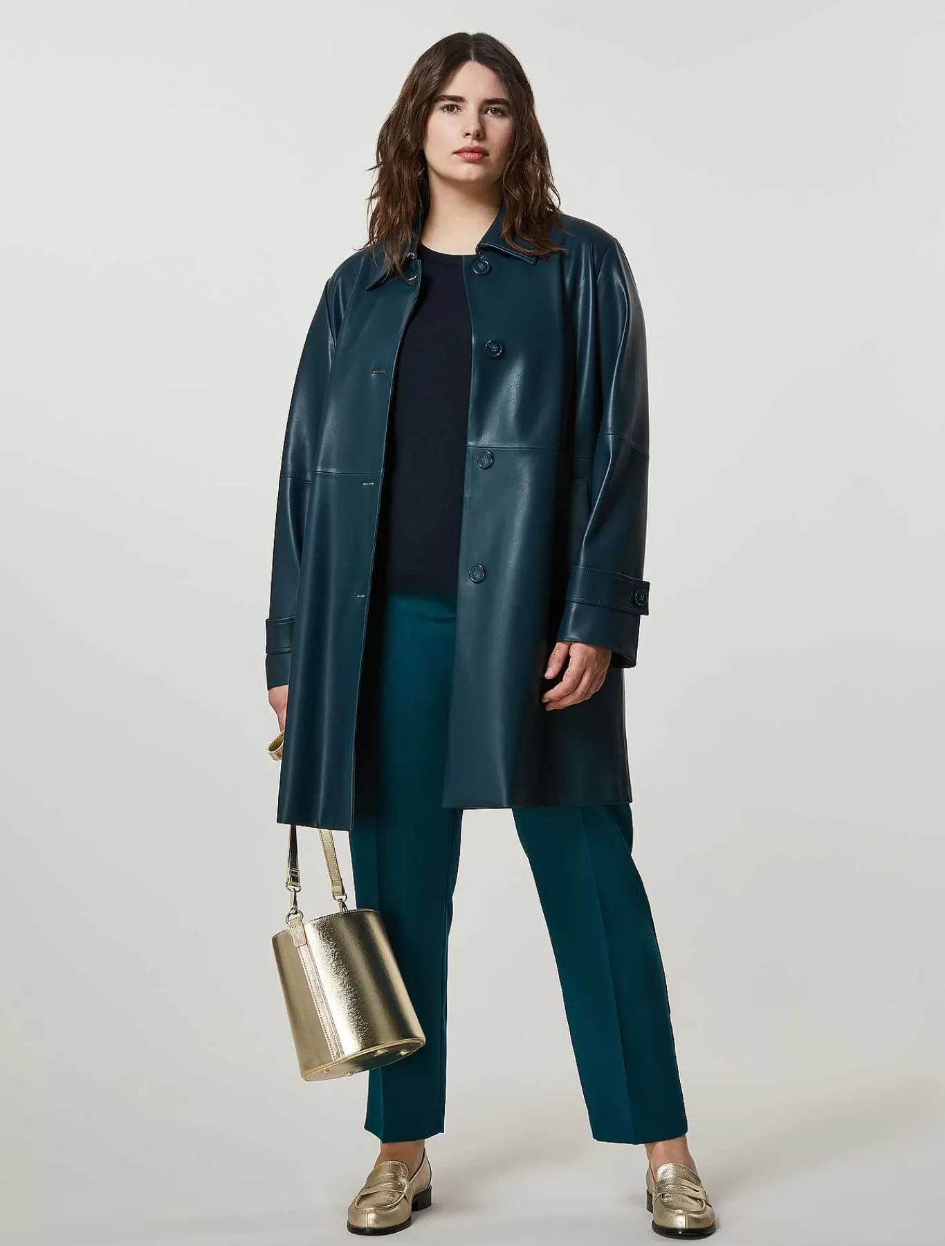 Shop Pantalon Crepe Envers Satin Femmes Pantalon