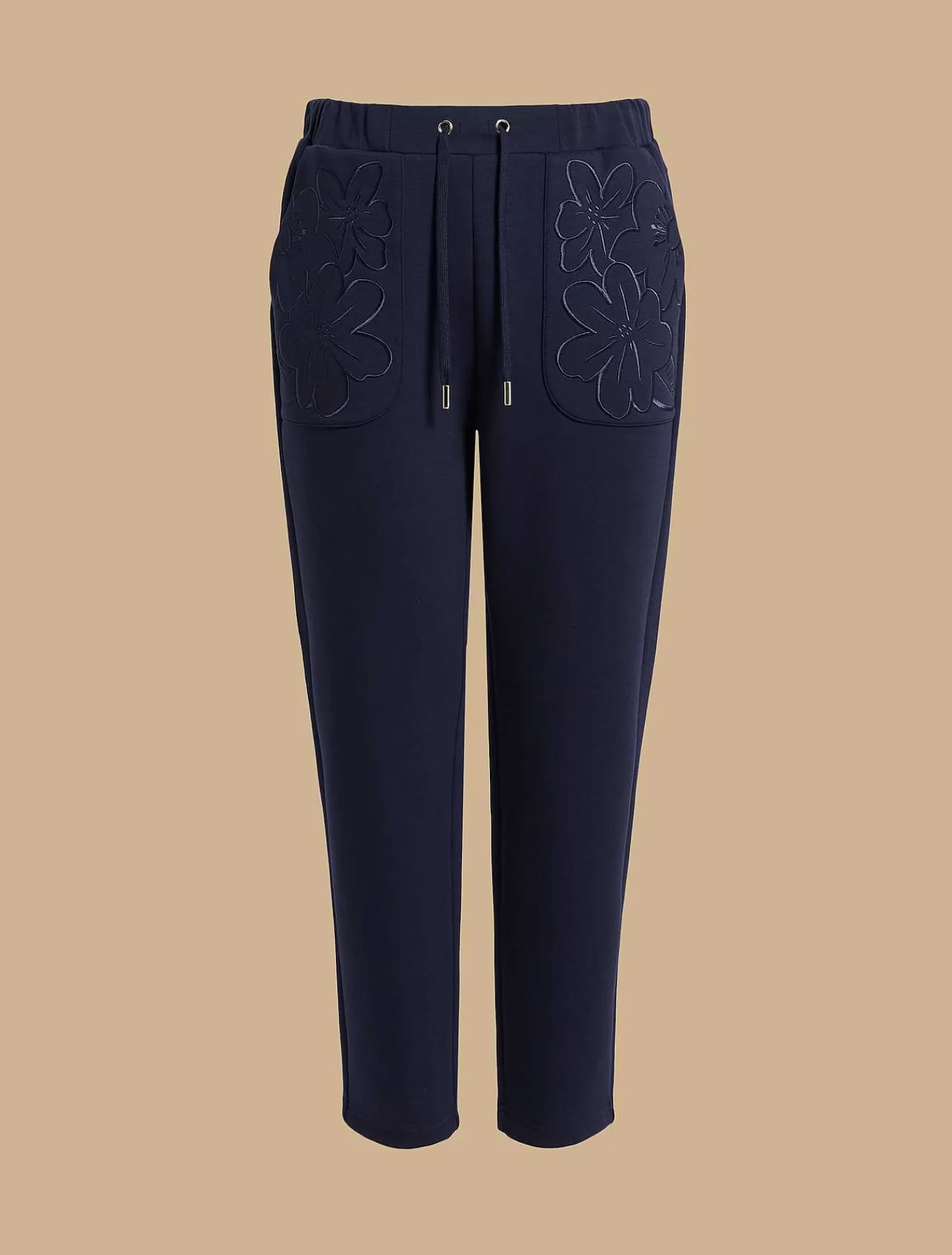 Online Pantalon De Jogging En Jersey Brode Femmes Pantalon
