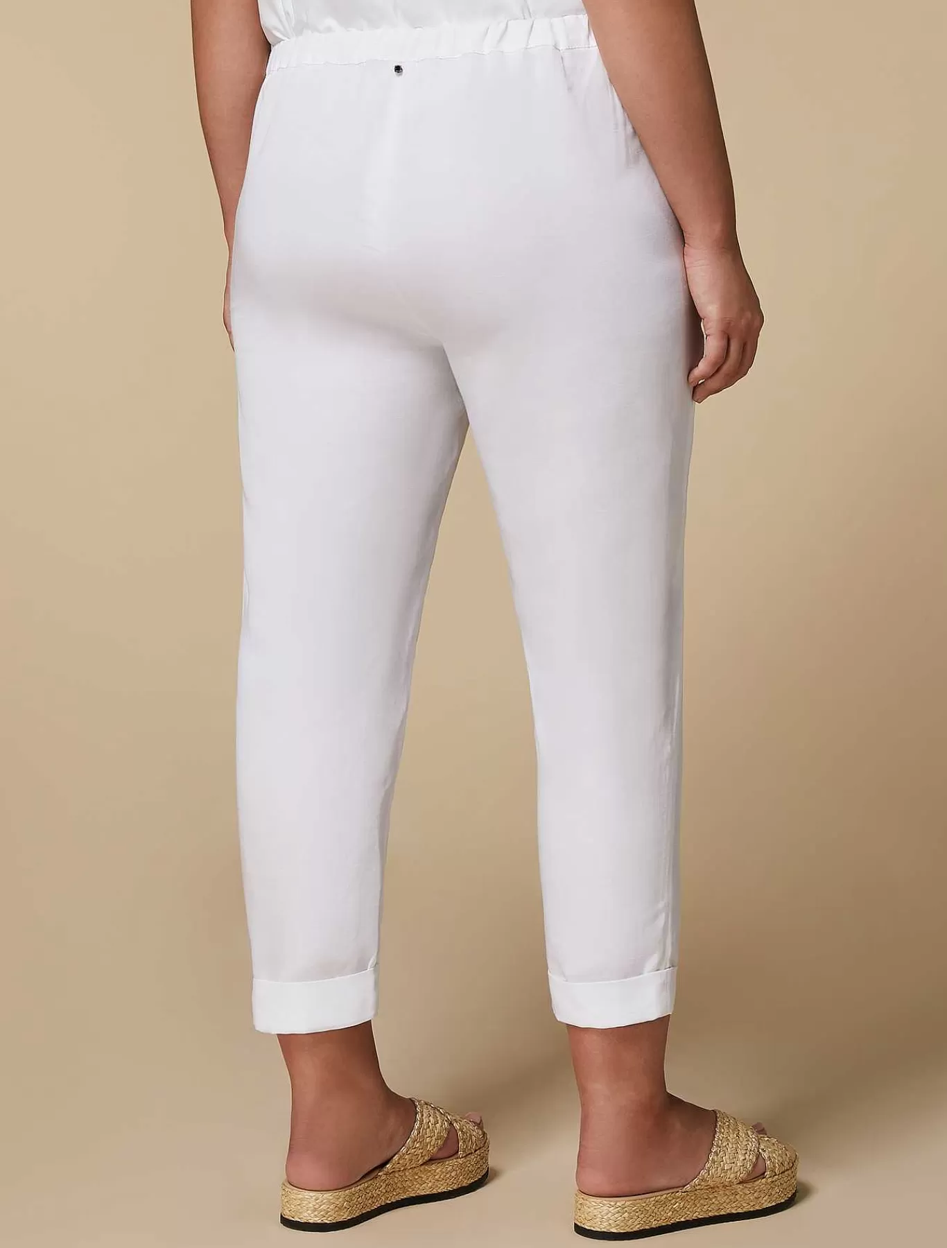 Hot Pantalon De Jogging En Melange De Lin Femmes Pantalon