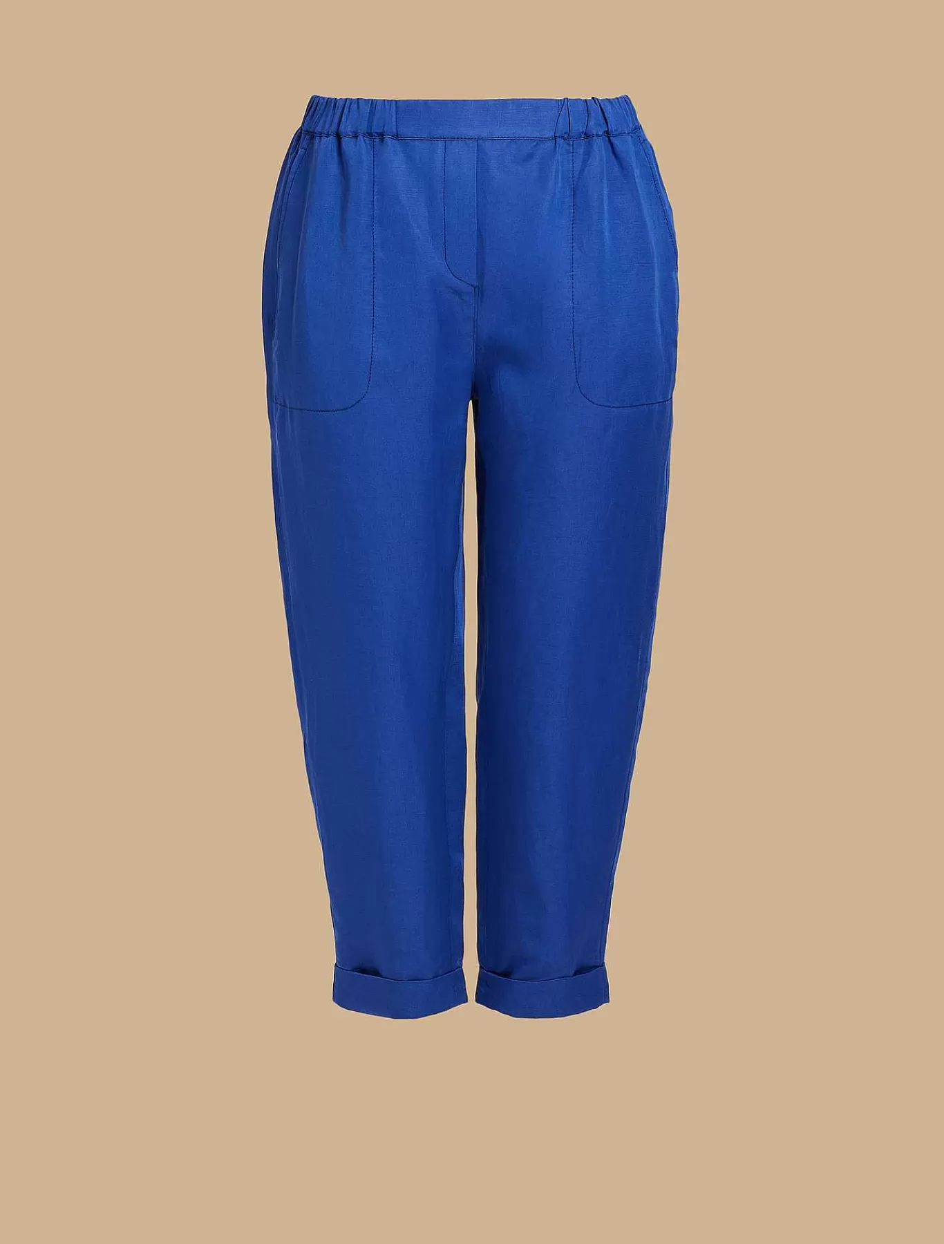 Cheap Pantalon De Jogging En Melange De Lin Femmes Pantalon