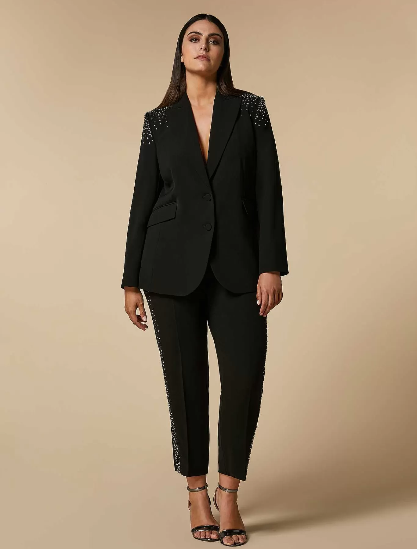 Clearance Pantalon En Cady Extensible Femmes Pantalons Et Jupes Formels