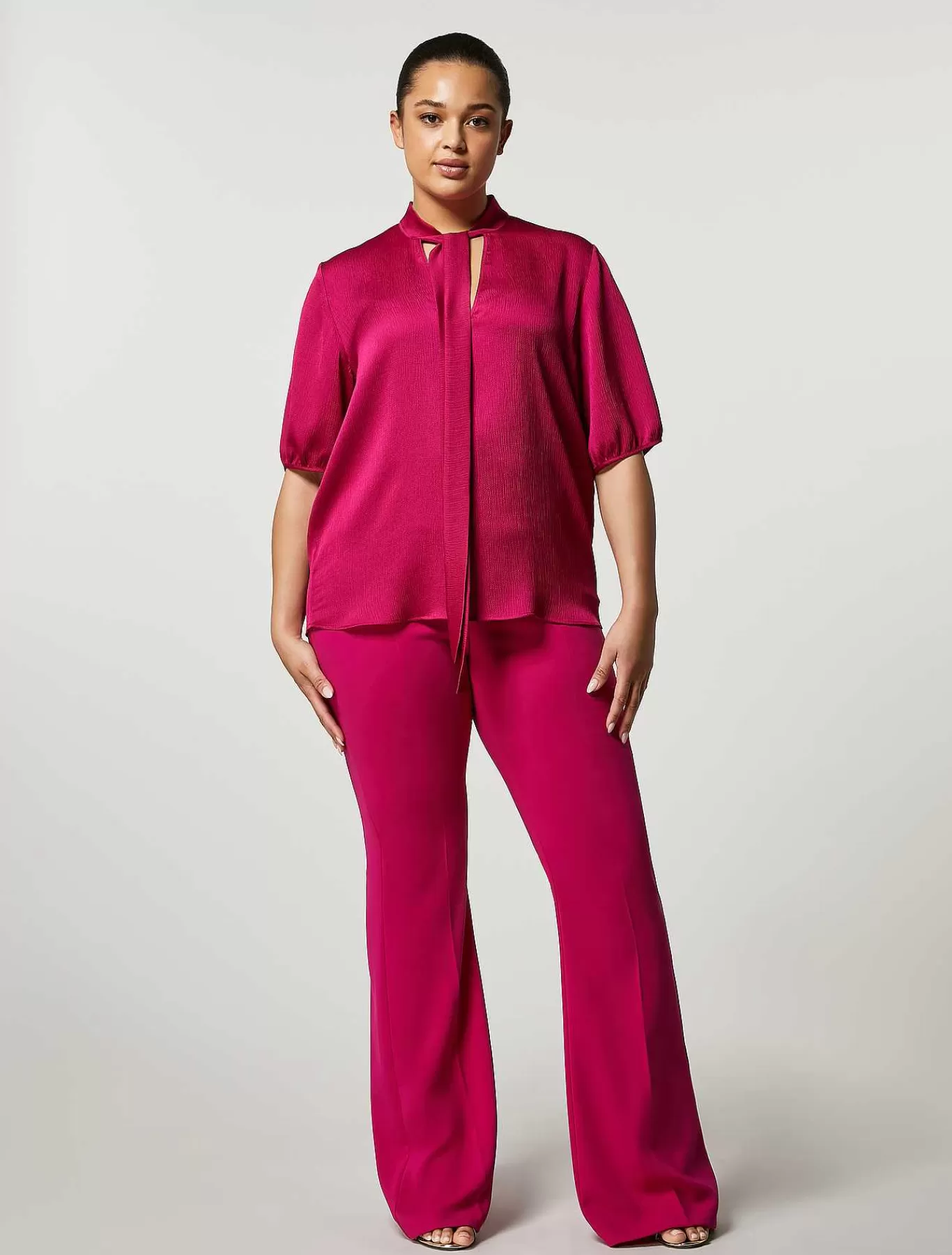 Outlet Pantalon En Cady Fluide Femmes Pantalon