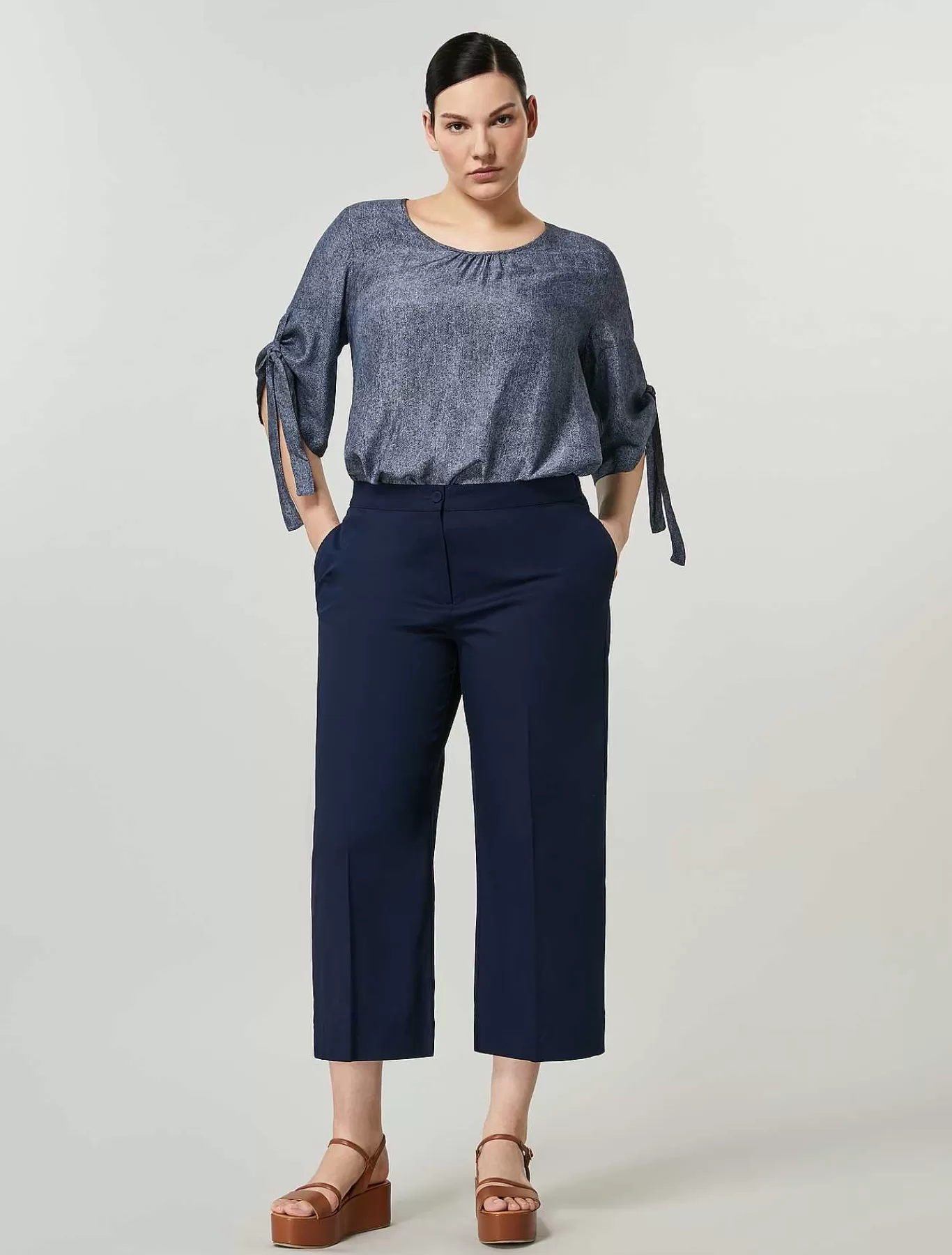 Hot Pantalon En Gabardine De Coton Femmes Pantalon