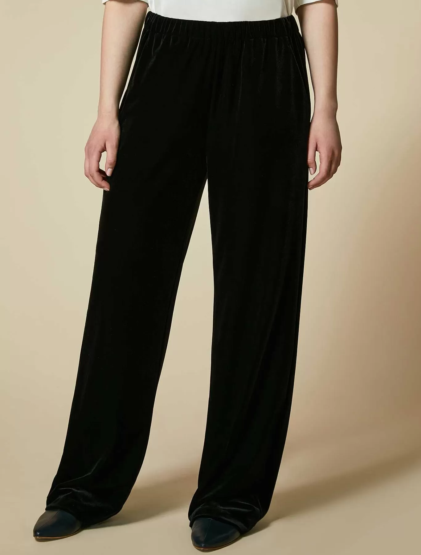 Best Pantalon En Jersey De Velours Femmes Pantalon
