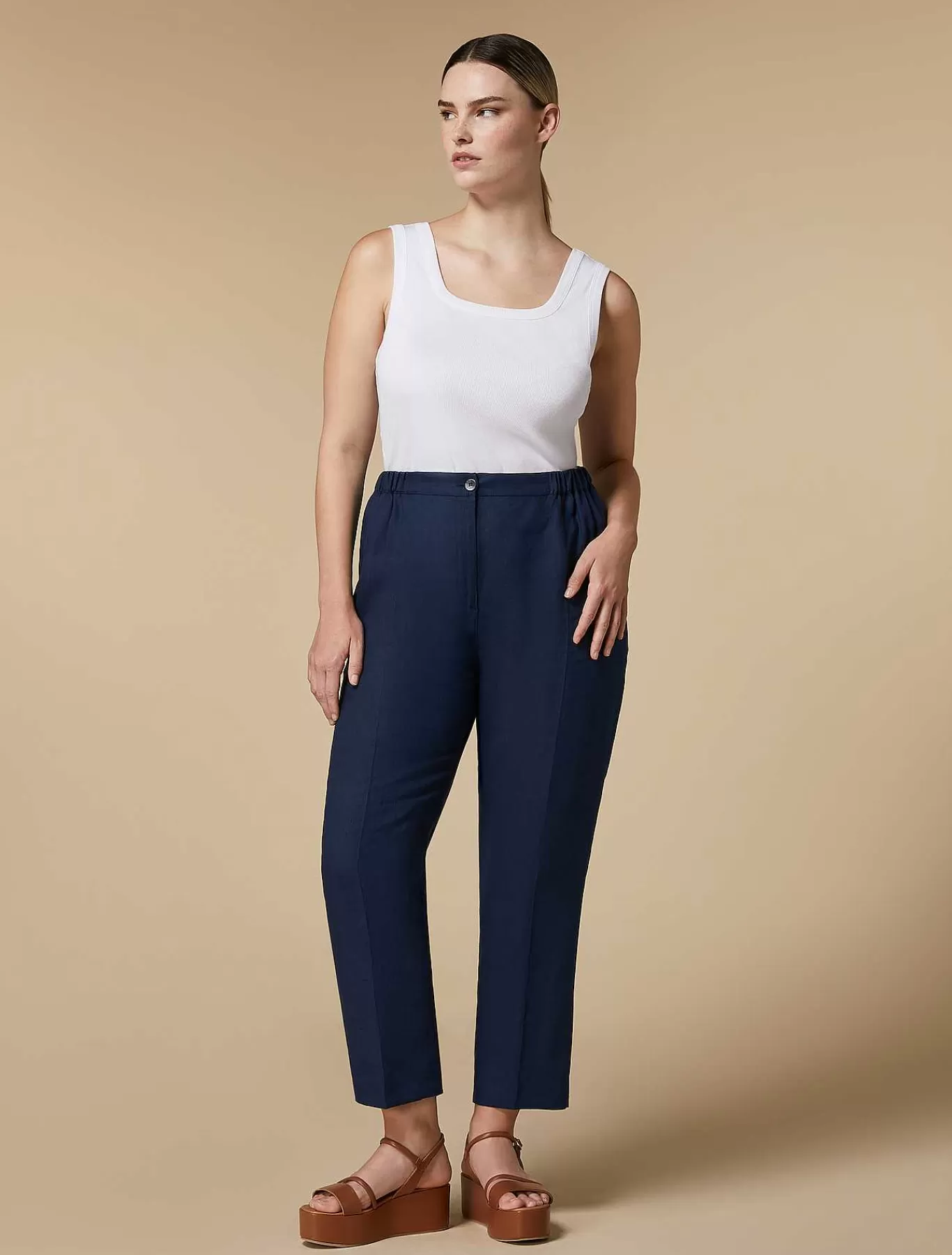 Flash Sale Pantalon En Lin Femmes Pantalon