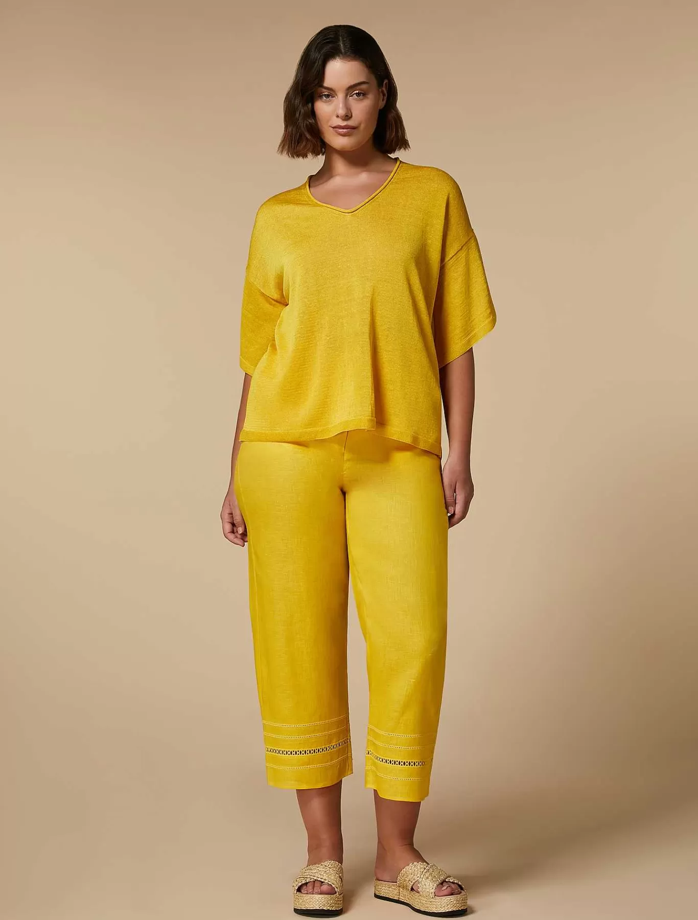 Shop Pantalon En Lin Femmes Pantalon