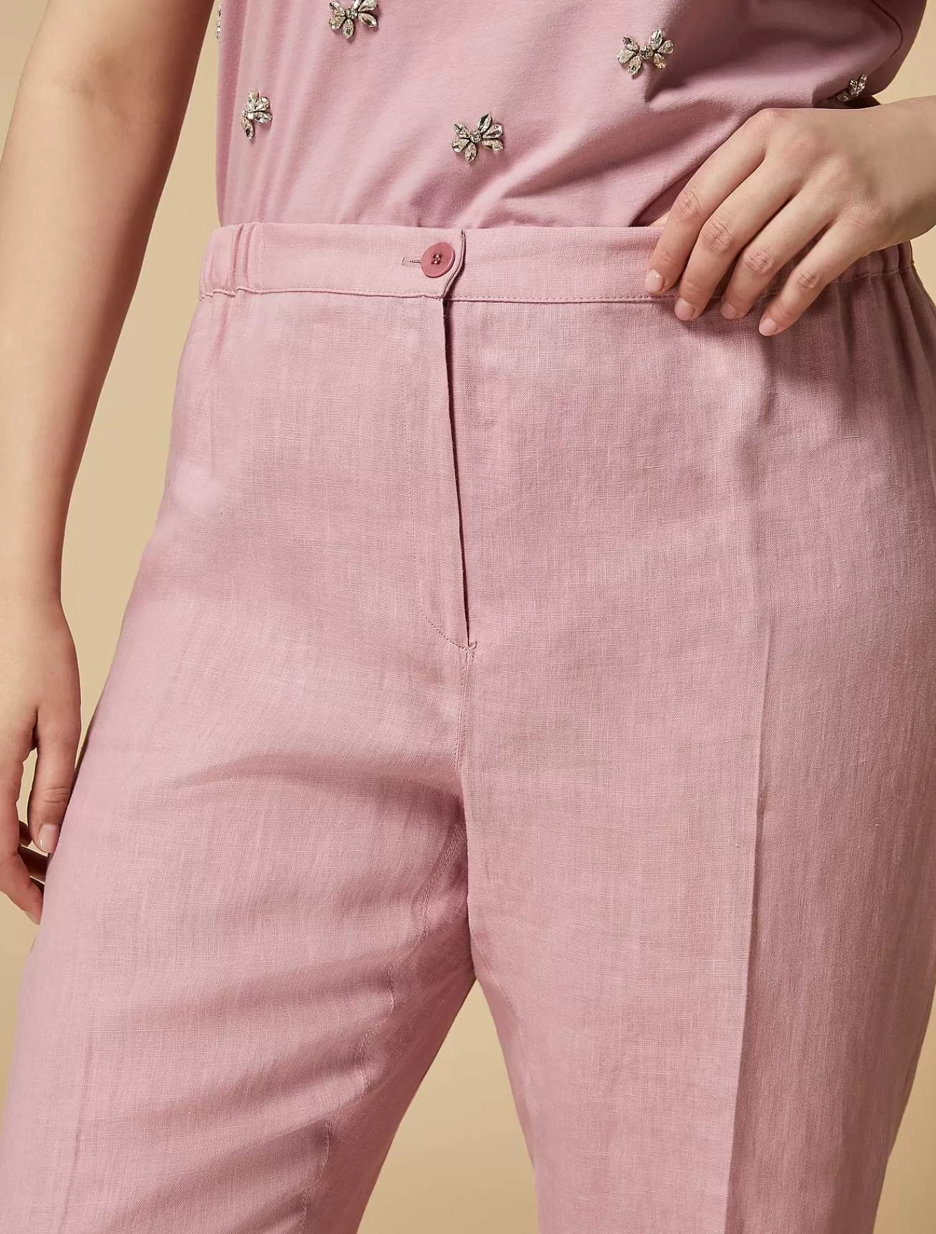 Online Pantalon En Lin Femmes Pantalon