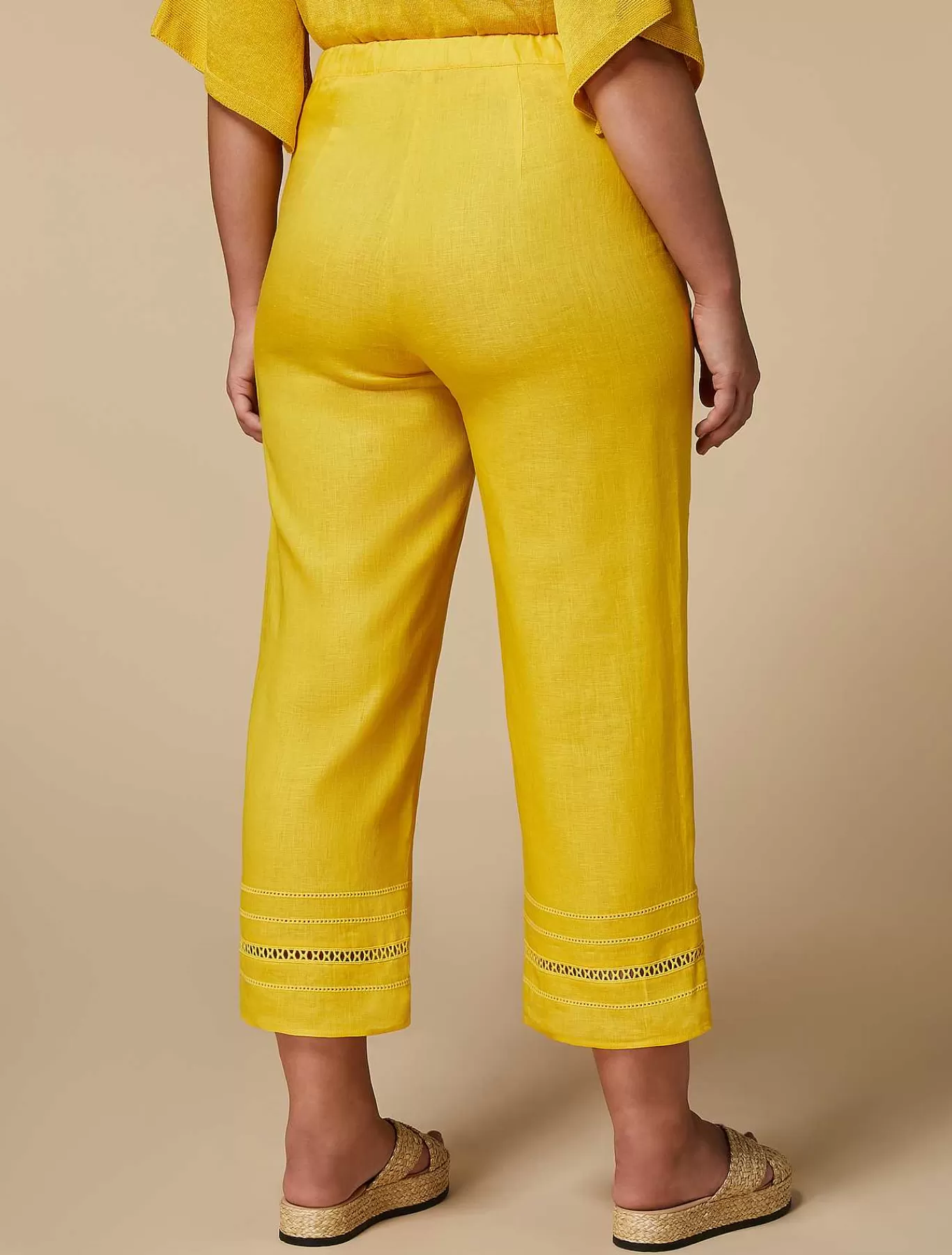 Shop Pantalon En Lin Femmes Pantalon