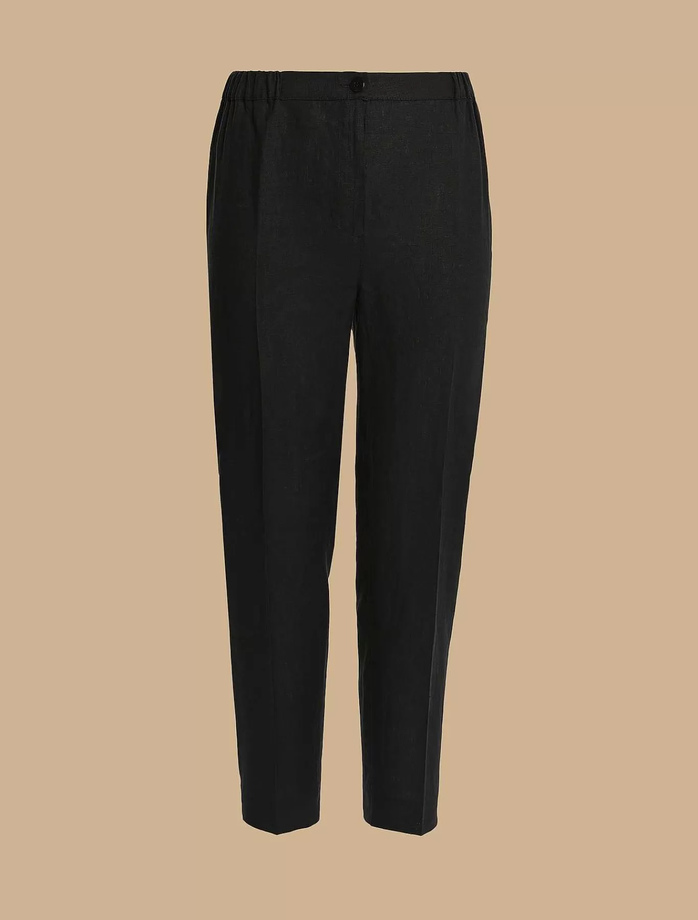 Clearance Pantalon En Lin Femmes Essentiel