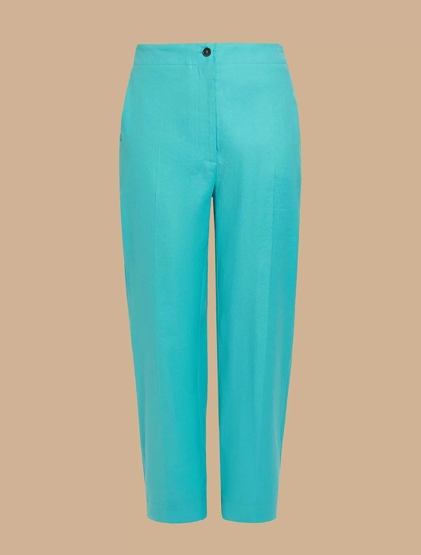 Shop Pantalon En Lin Et Coton Femmes Pantalon
