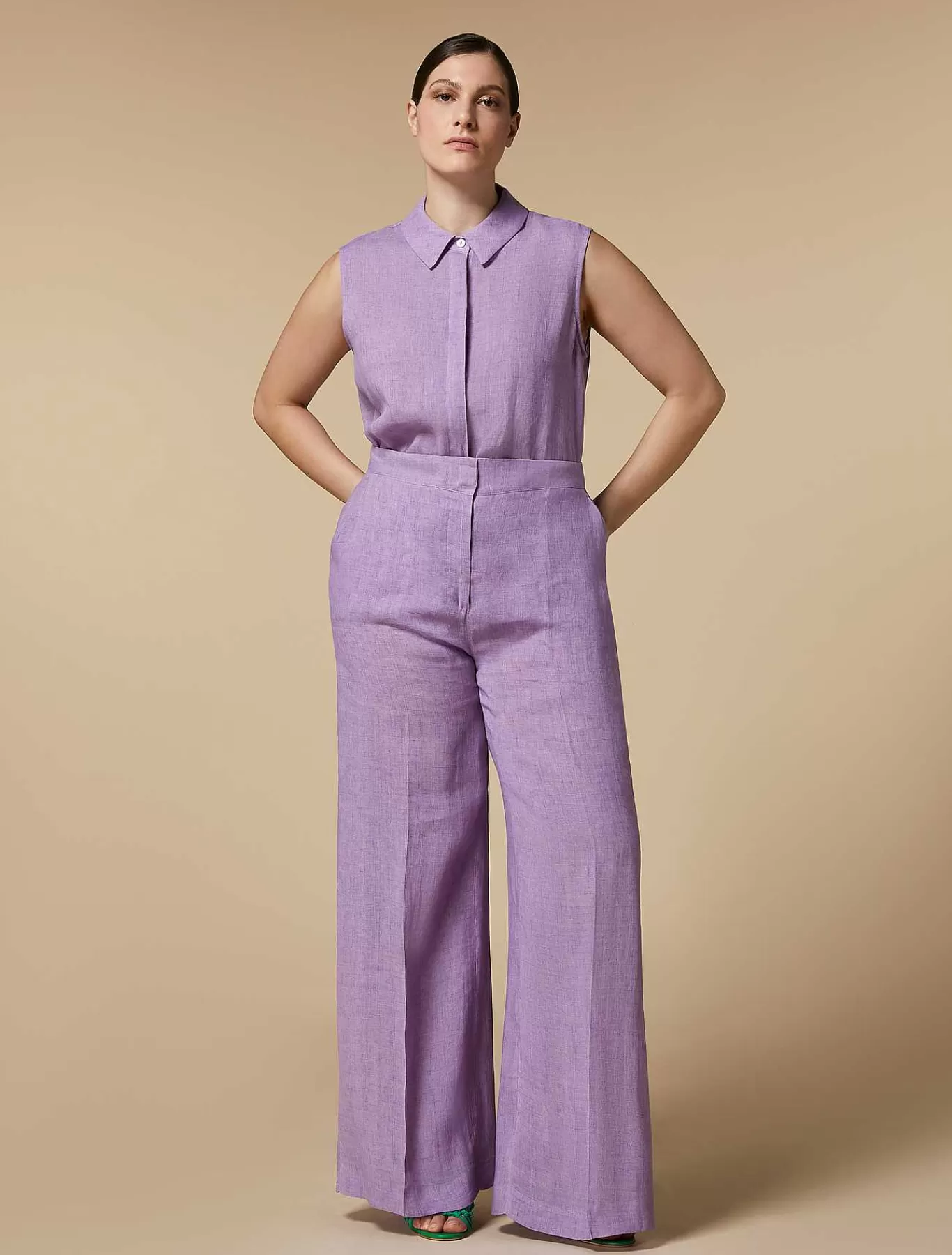 Online Pantalon En Lin Leger Femmes Pantalon