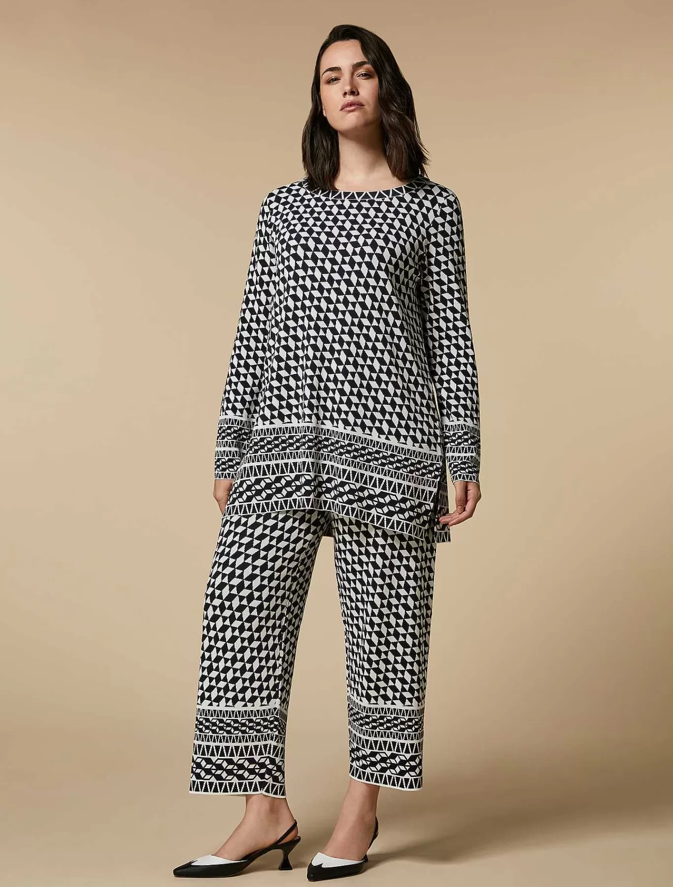 Cheap Pantalon En Maille Jacquard Femmes Pantalon