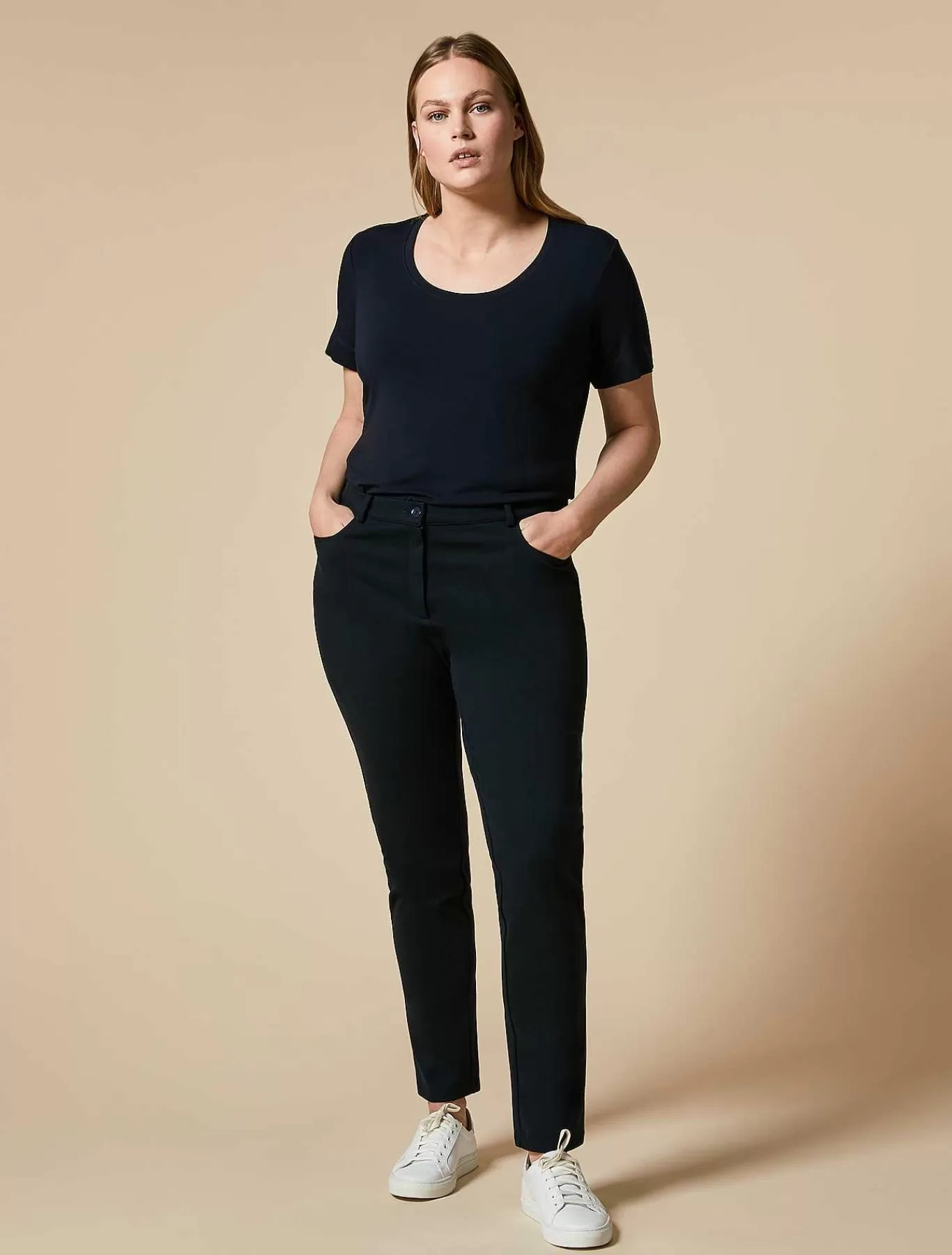 Hot Pantalon En Point De Milan Femmes Pantalon