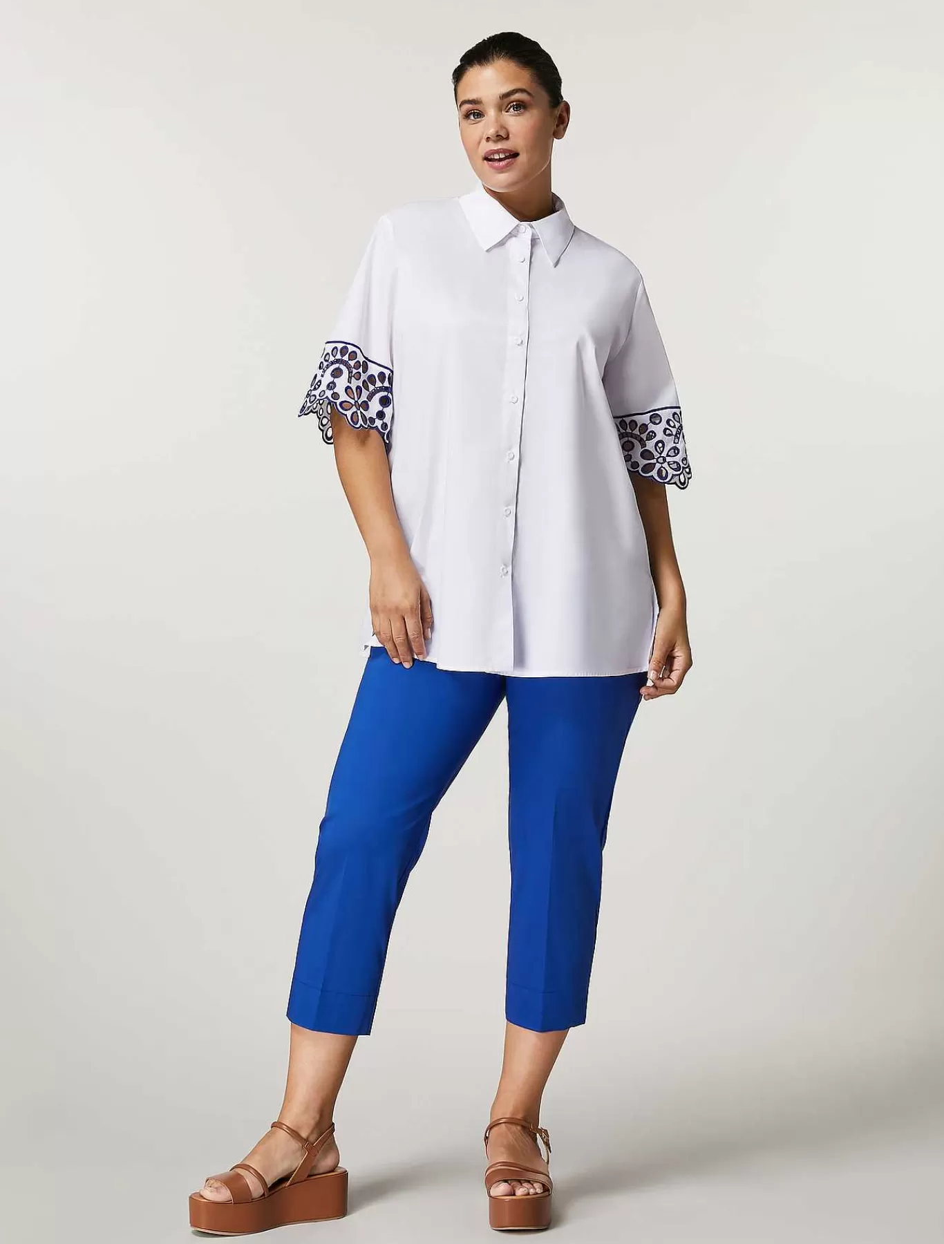 Hot Pantalon En Popeline De Coton Femmes Pantalon