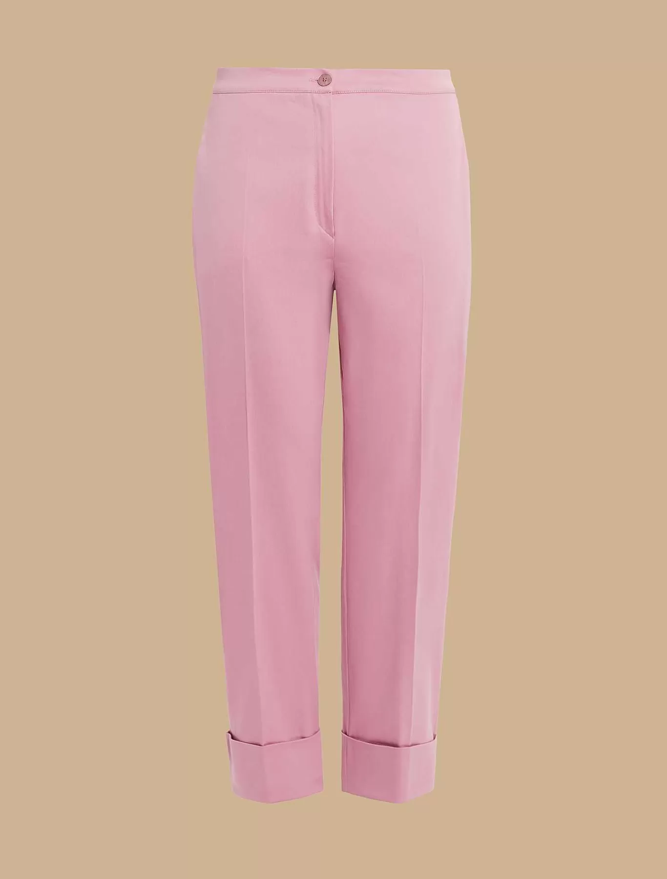 Clearance Pantalon En Satin De Coton Femmes Pantalon