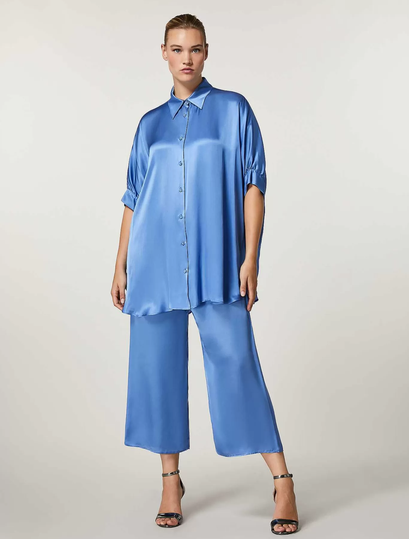 Hot Pantalon En Satin De Viscose Femmes Pantalon