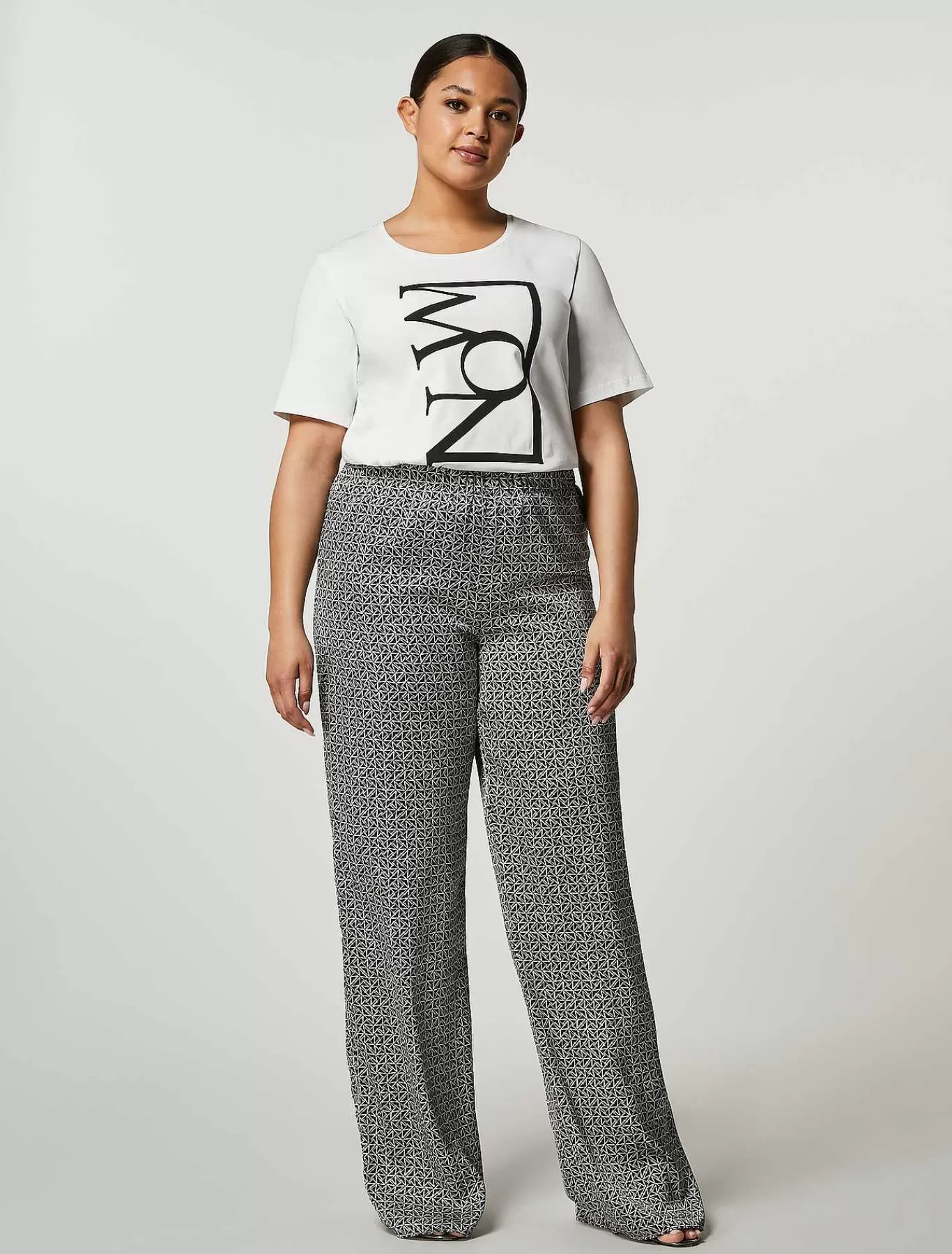 Cheap Pantalon En Satin Imprime Femmes Pantalon