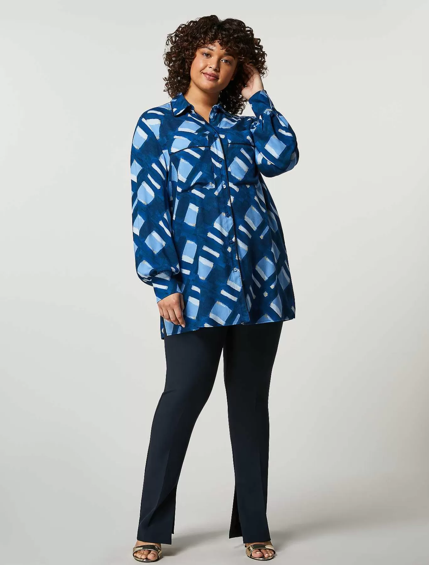 Sale Pantalon En Serge Fluide Femmes Pantalon