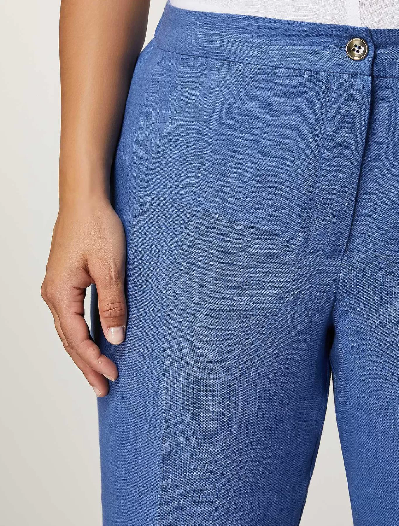 Best Pantalon En Tissu De Lin Femmes Pantalon