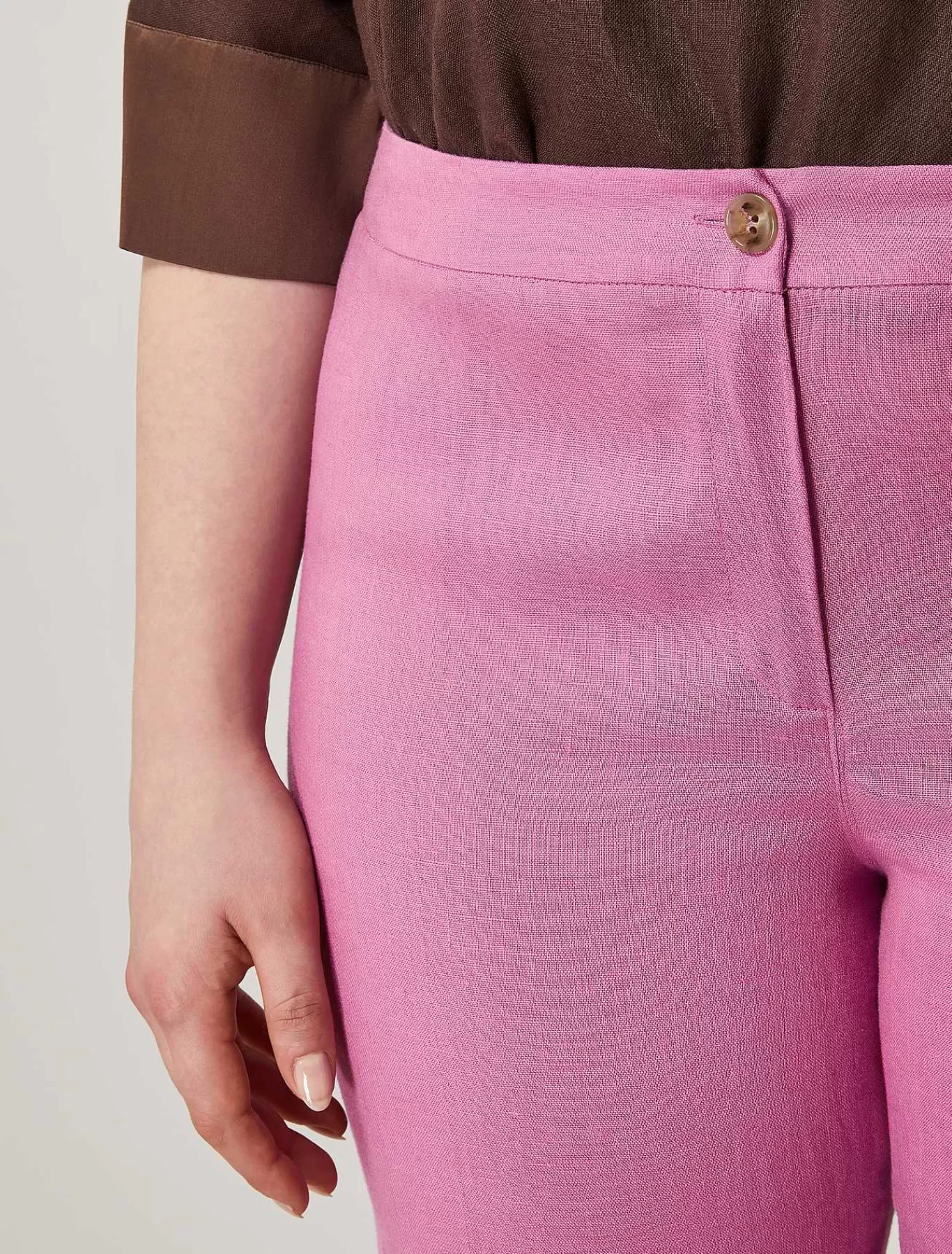 Best Sale Pantalon En Tissu De Lin Femmes Pantalon