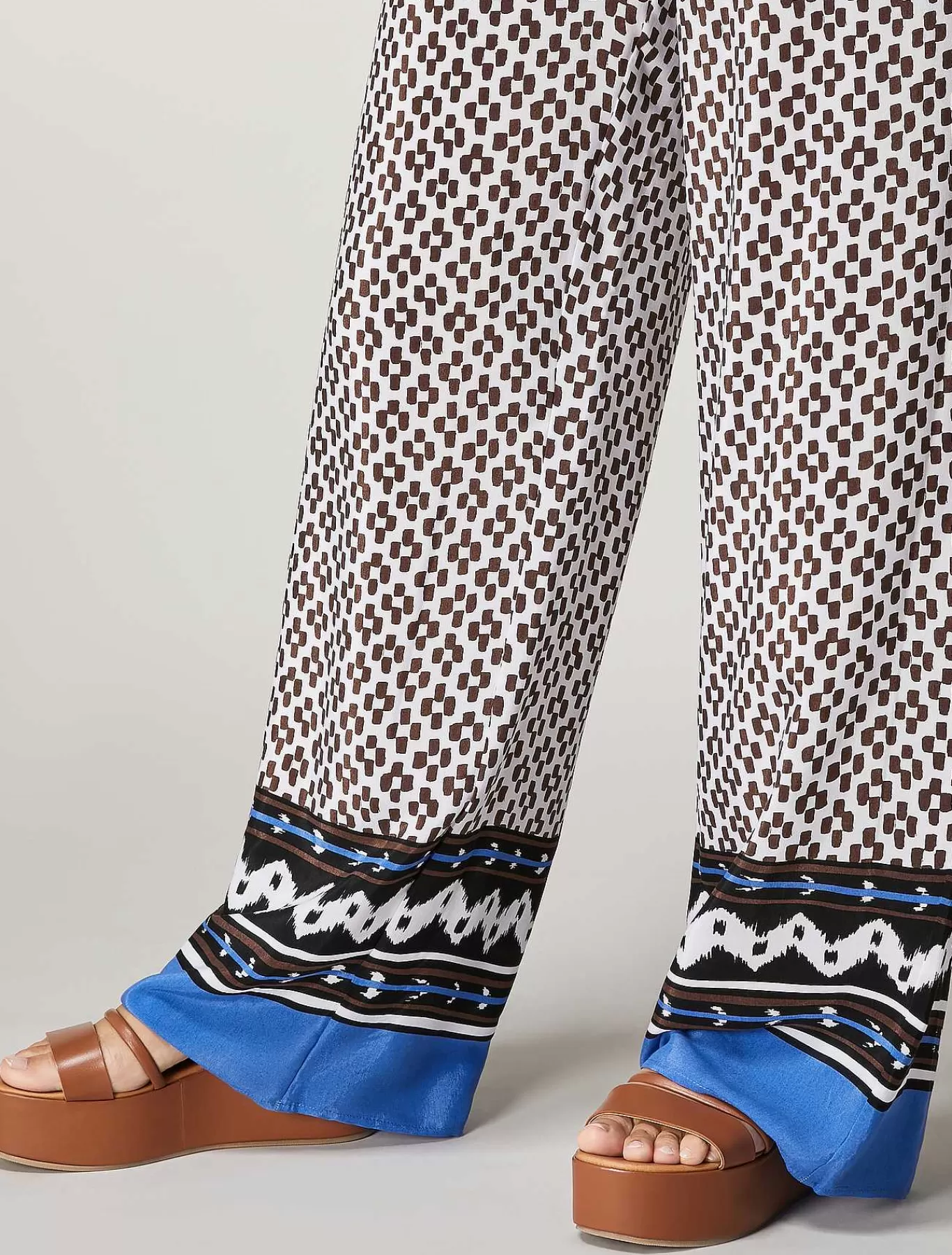 Discount Pantalon En Toile De Viscose Melangee Femmes Pantalon