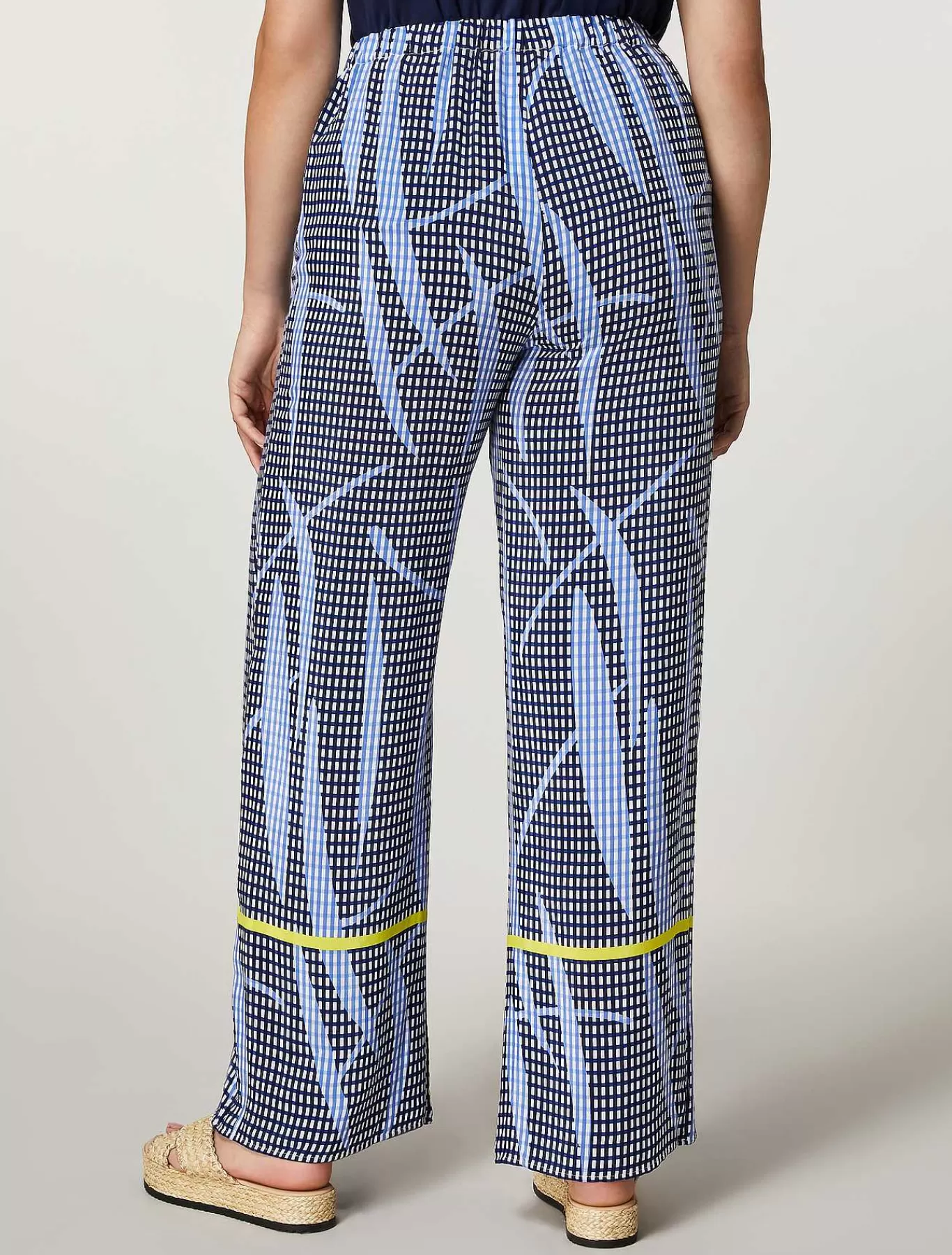 Fashion Pantalon En Toile De Viscose Melangee Femmes Pantalon