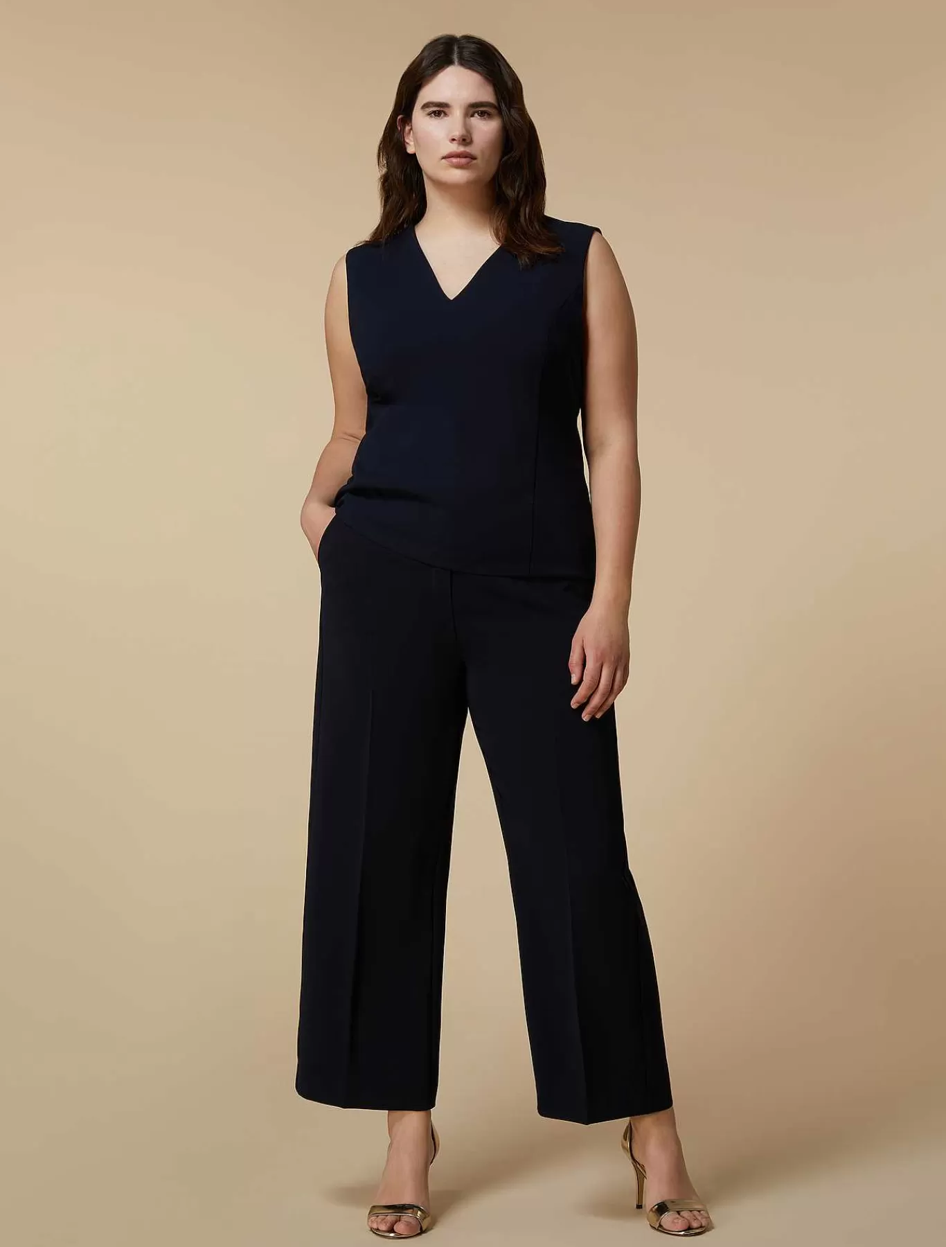 Store Pantalon En Triacetate Femmes Pantalon