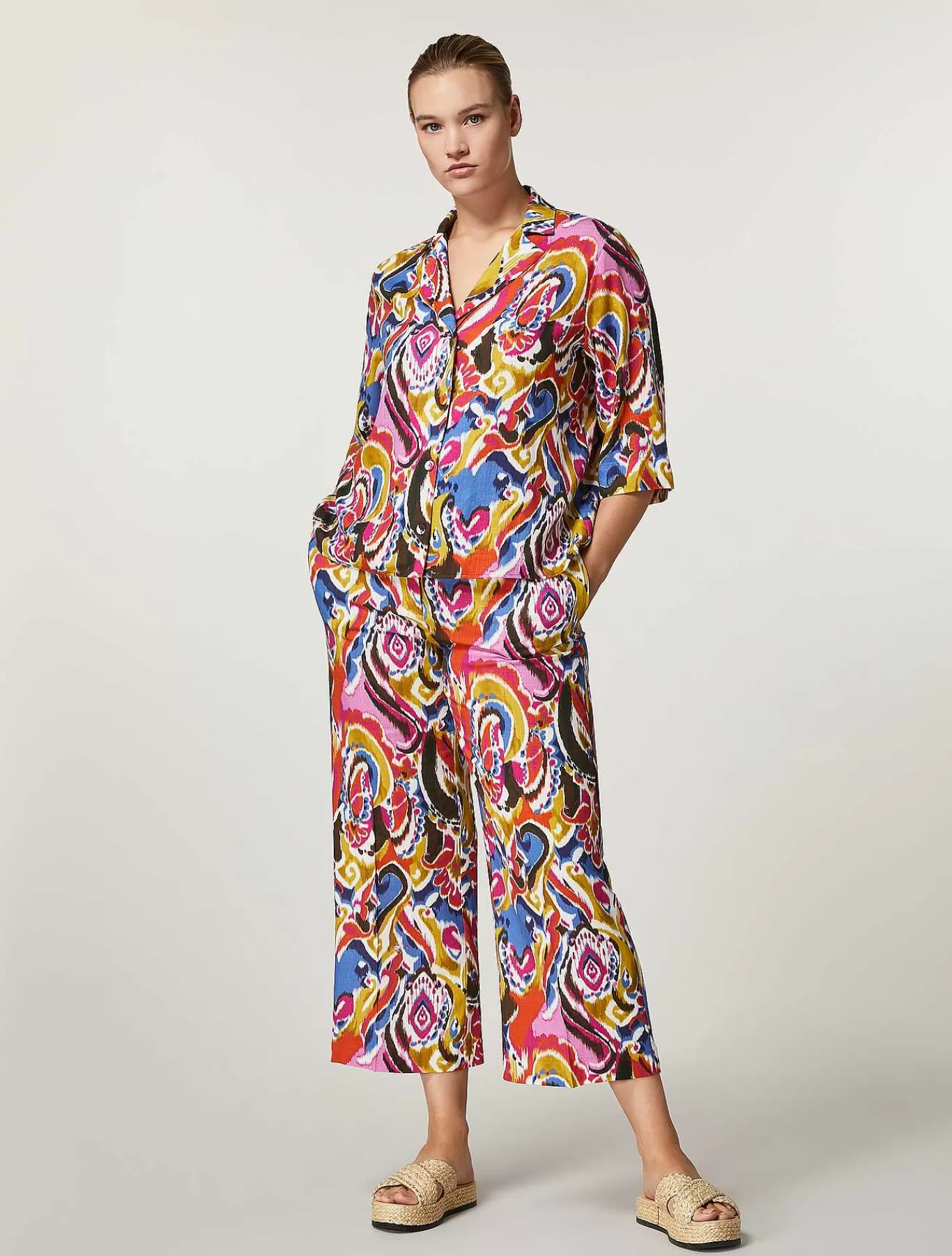 Best Pantalon En Viscose Et Lin Femmes Pantalon