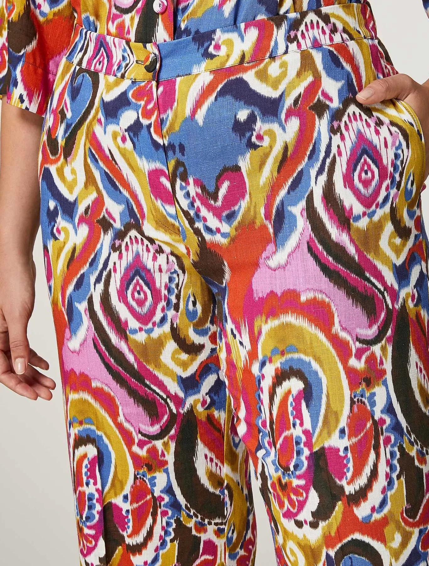 Best Pantalon En Viscose Et Lin Femmes Pantalon