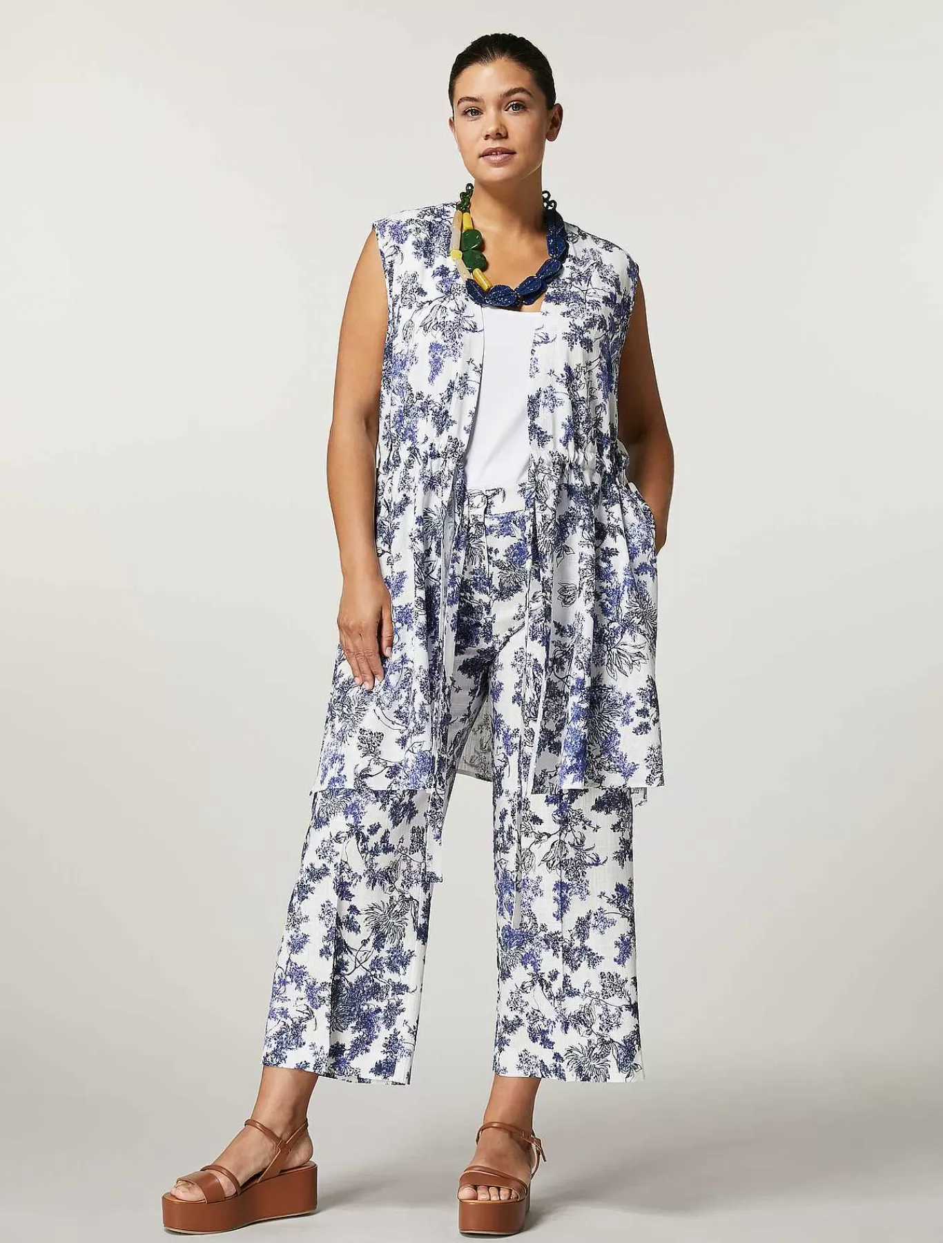 Clearance Pantalon En Viscose Et Lin Femmes Pantalon