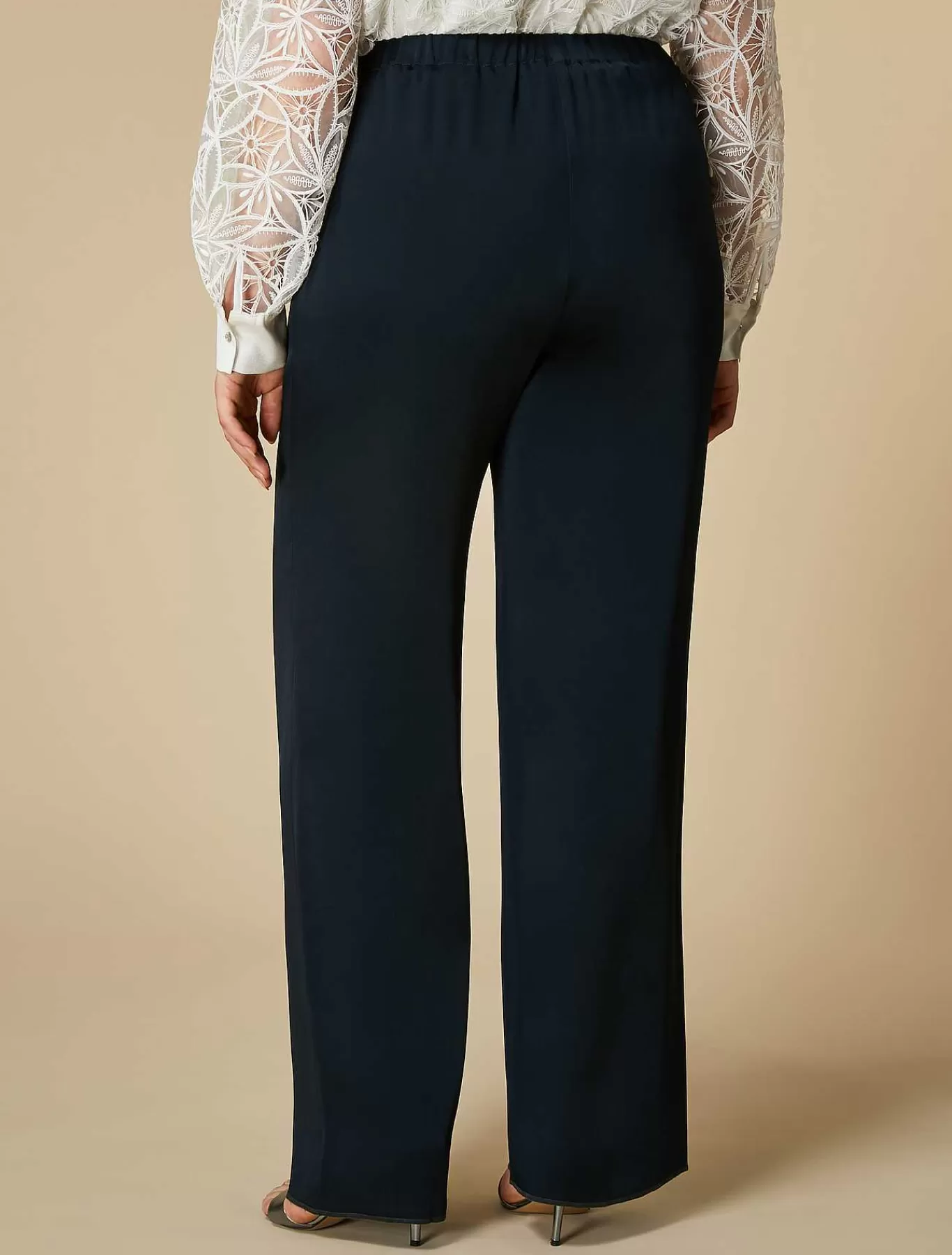 Store Pantalon Envers En Satin Femmes Pantalon
