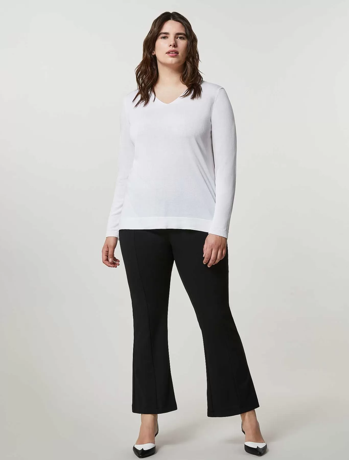 Shop Pantalon Evase En Jersey Scuba Femmes Pantalon