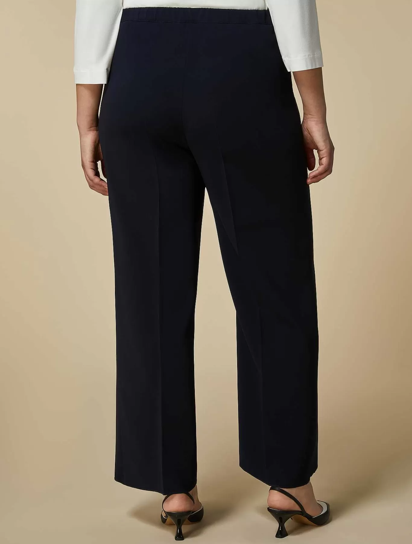 Cheap Pantalon Large En Cady De Triacetate Femmes Pantalon