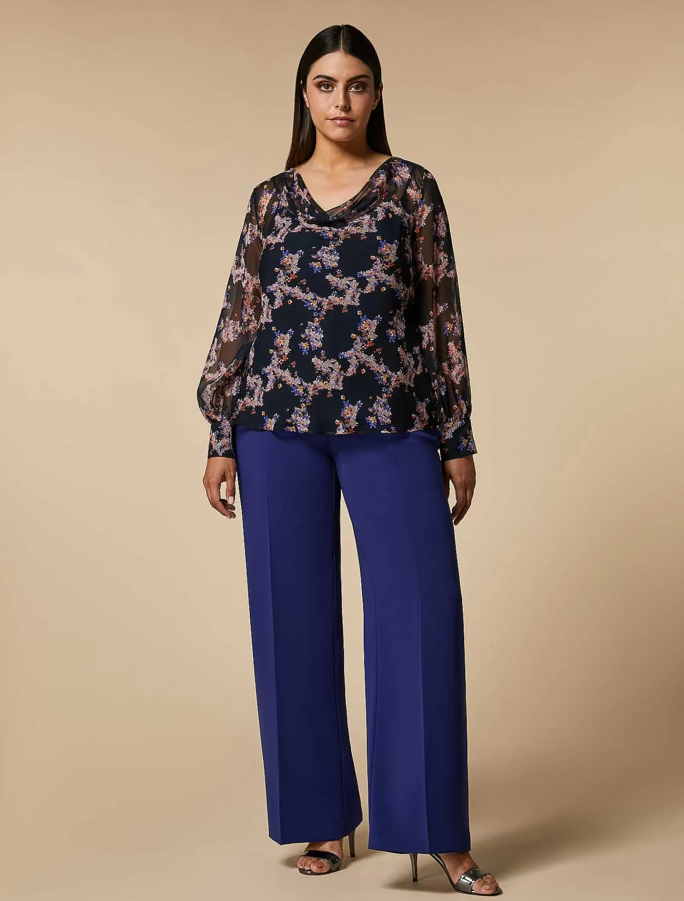 Clearance Pantalon Large En Triacetate Femmes Pantalon
