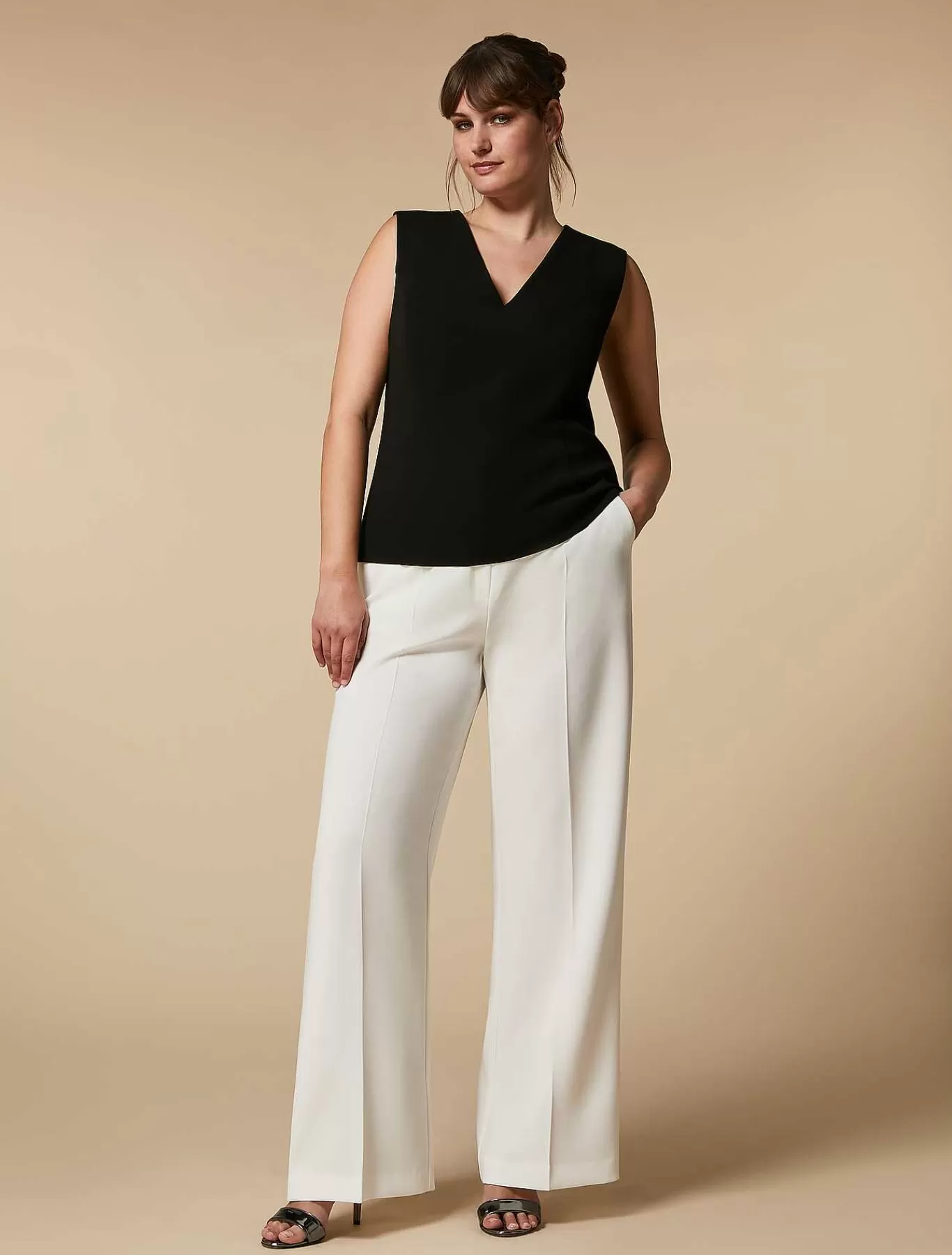 Flash Sale Pantalon Large En Triacetate Femmes Essentiel