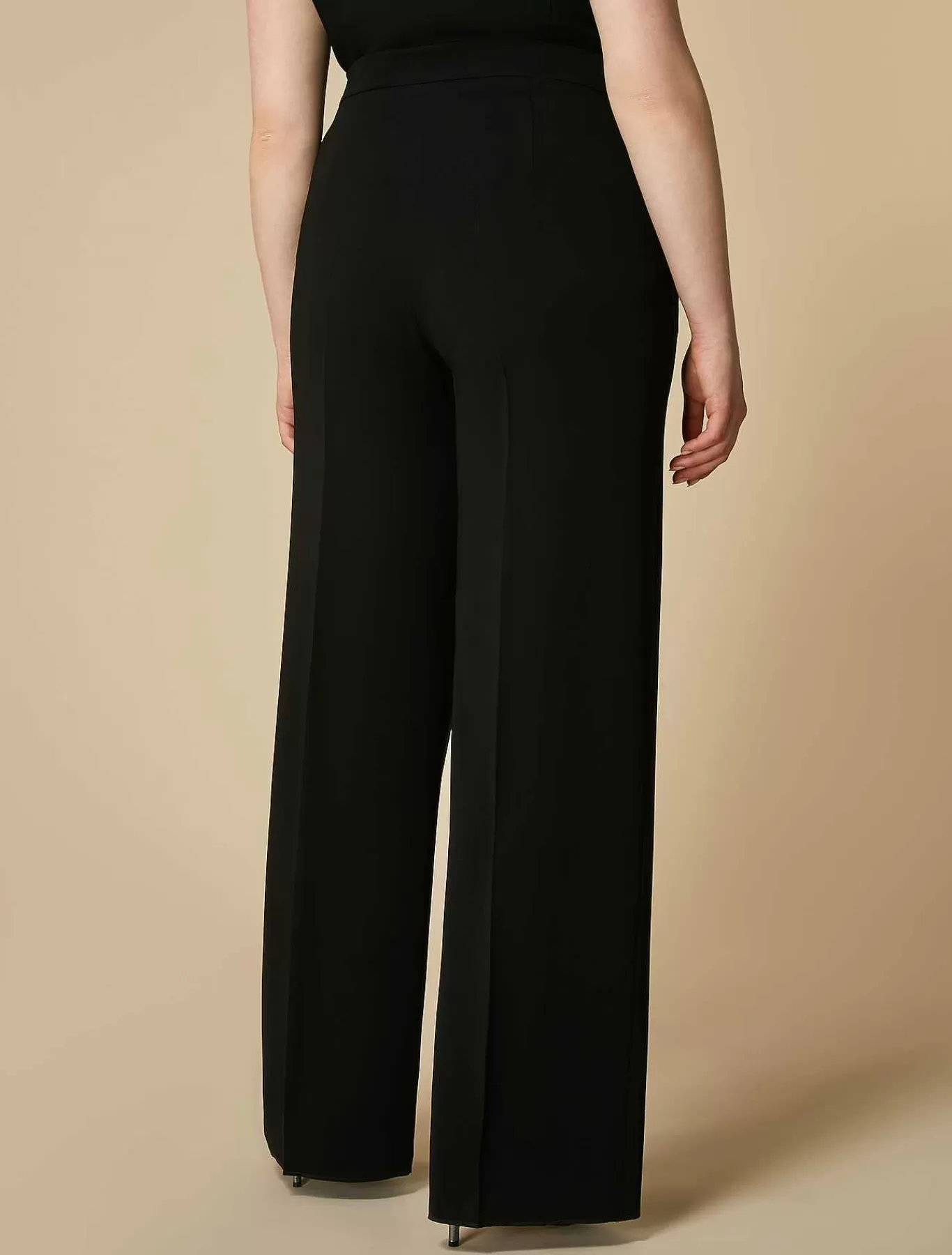 Sale Pantalon Large En Triacetate Femmes Pantalon