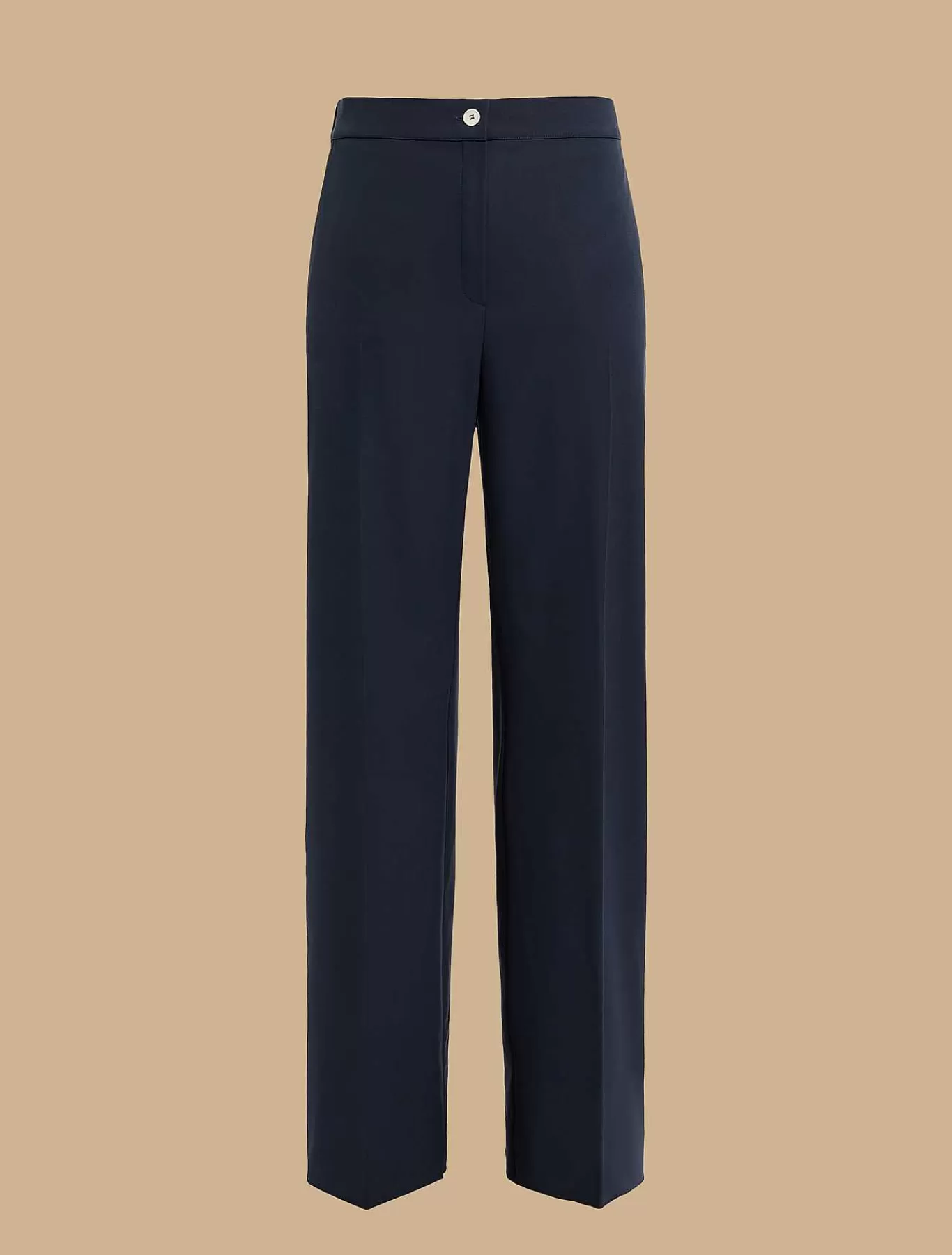 Fashion Pantalon Large En Viscose Melangee Femmes Pantalon