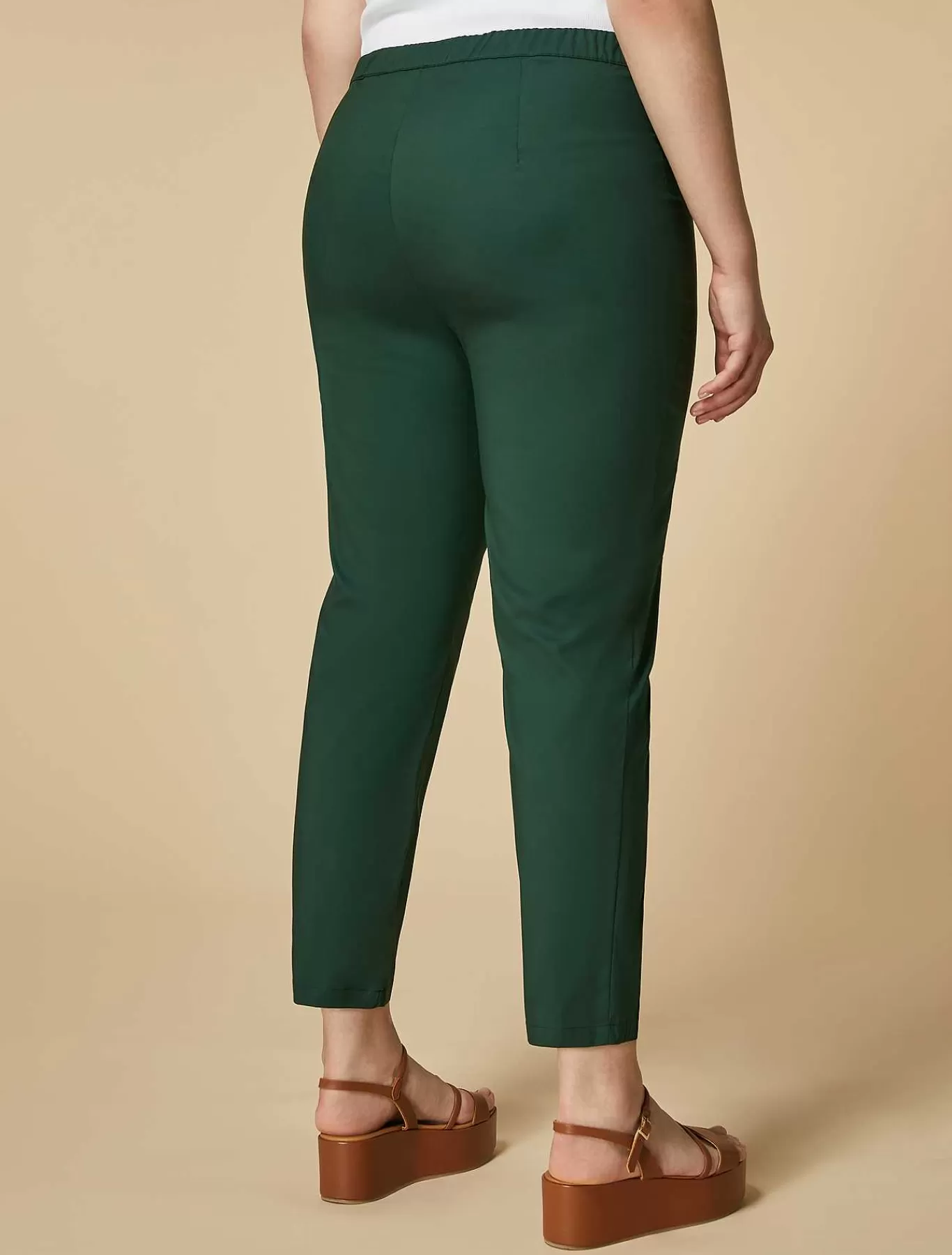 Cheap Pantalon Legging En Popeline Femmes Pantalon