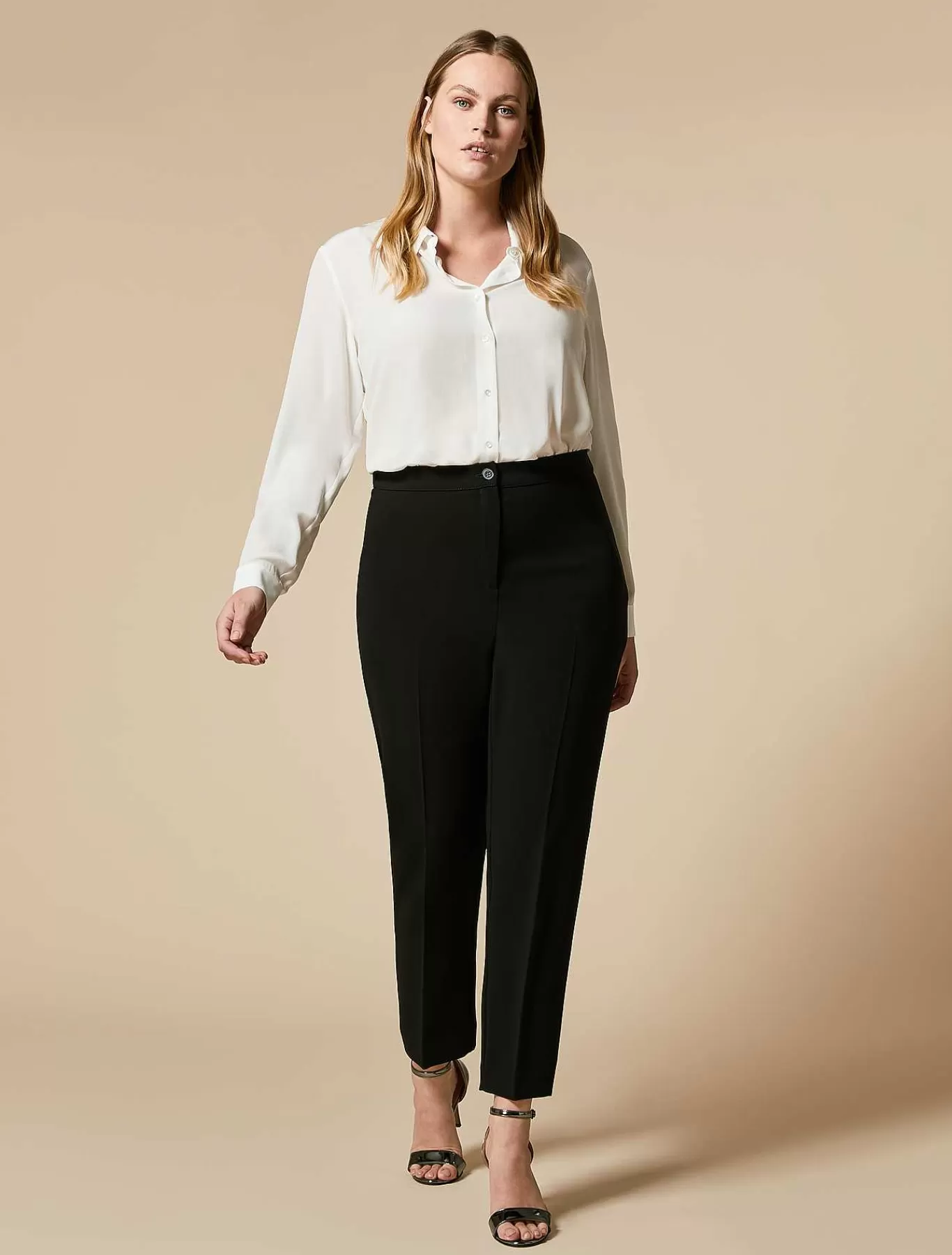 Cheap Pantalon Slim En Cady De Triacetate Femmes Pantalon