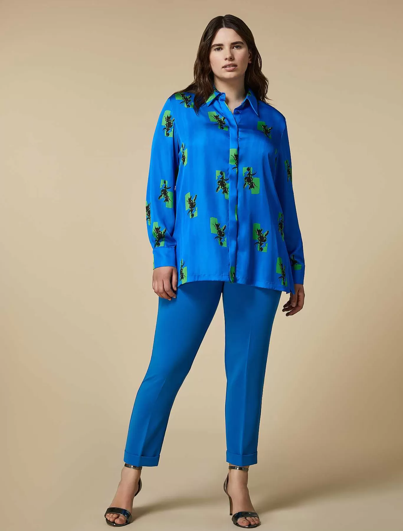 Online Pantalon Slim En Cady De Triacetate Femmes Pantalon
