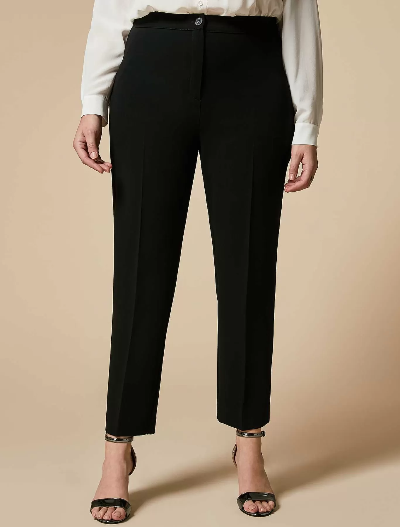 Cheap Pantalon Slim En Cady De Triacetate Femmes Pantalon