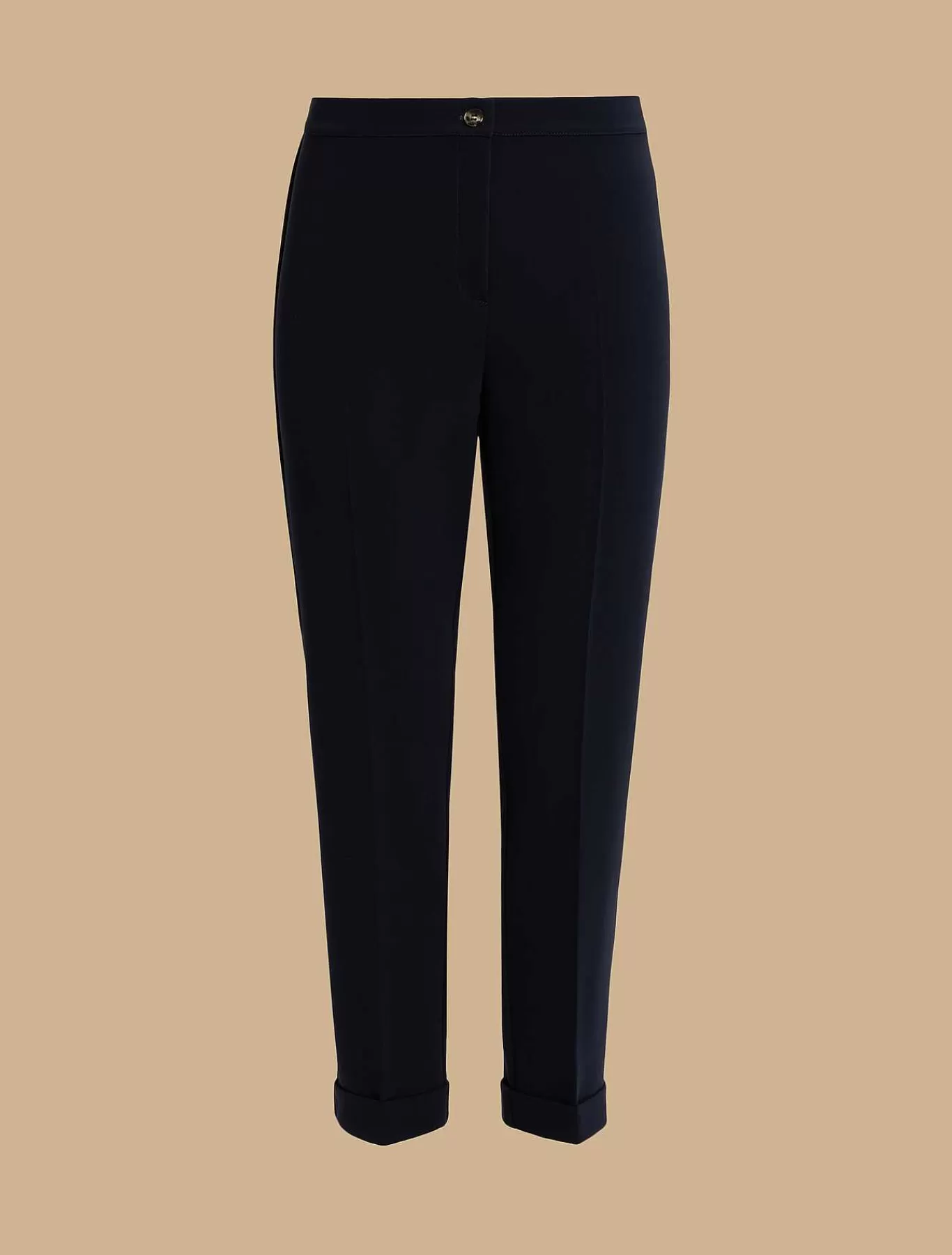 Best Pantalon Slim En Cady De Triacetate Femmes Pantalon