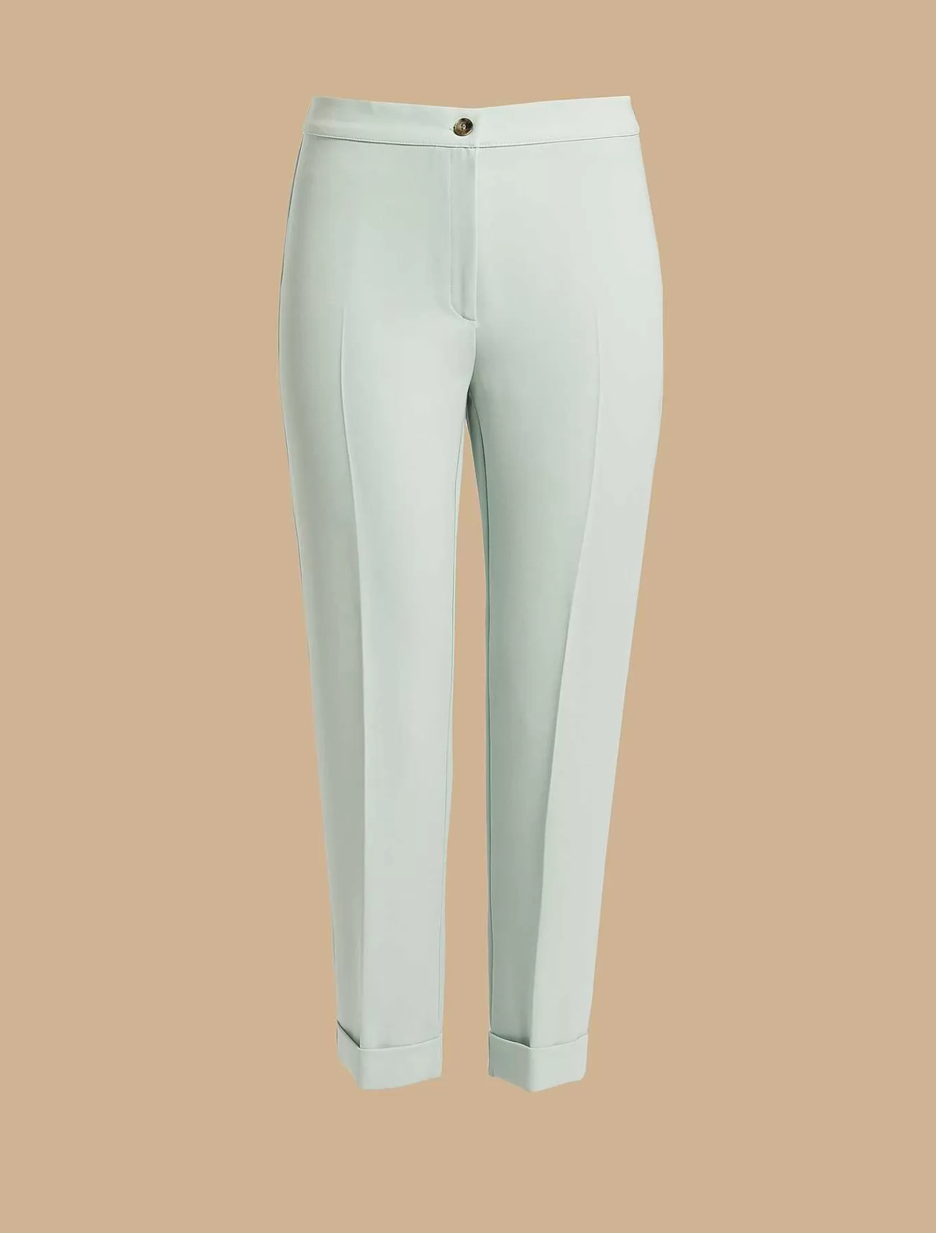 Best Pantalon Slim En Cady De Triacetate Femmes Pantalon