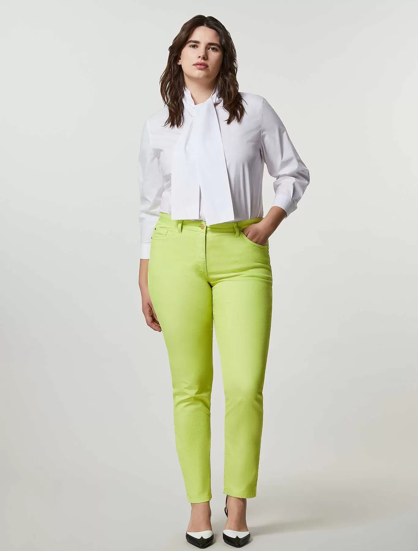 Flash Sale Pantalon Slim En Coutil De Coton Femmes Pantalon