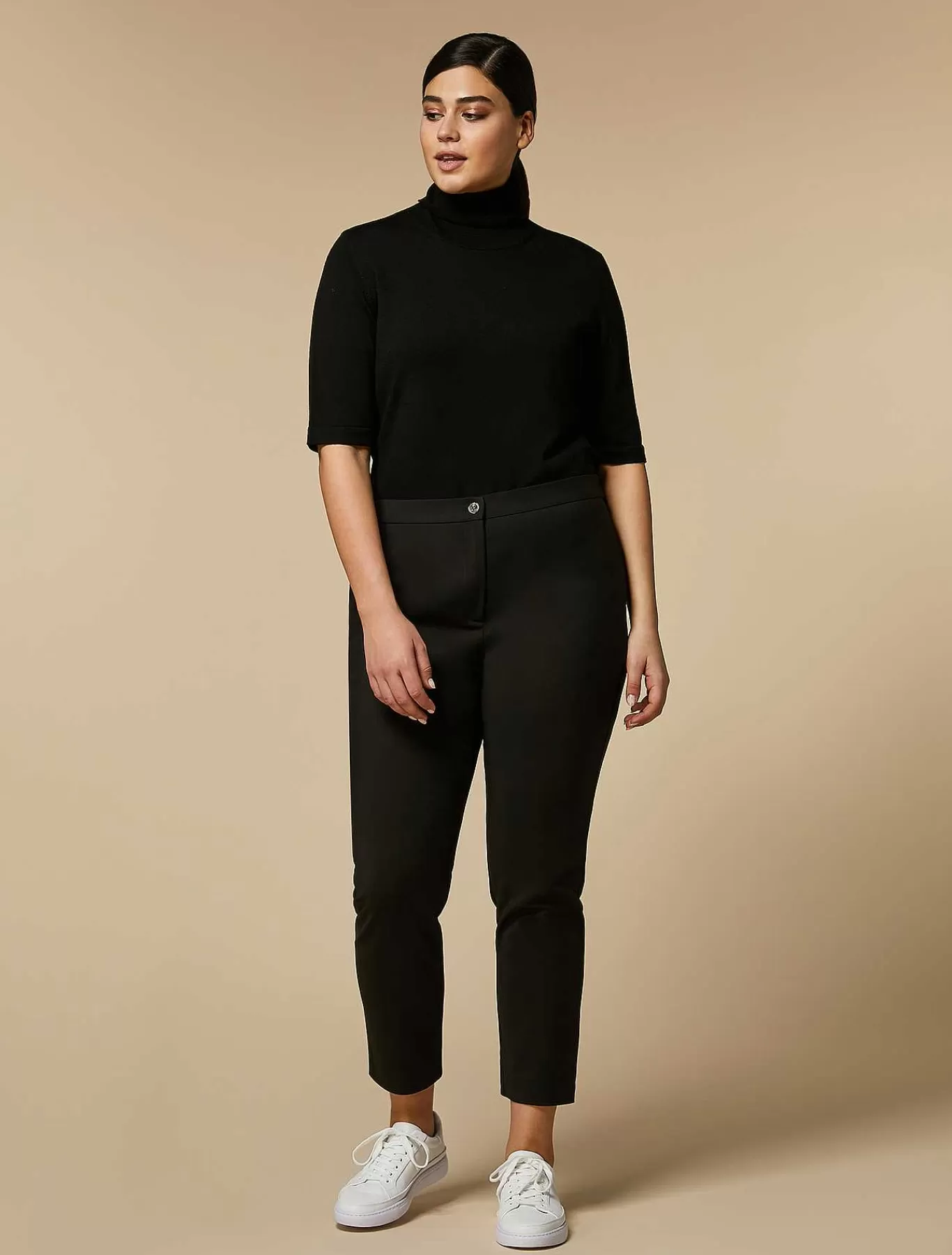 Best Pantalon Slim En Toile De Coton Femmes Pantalon